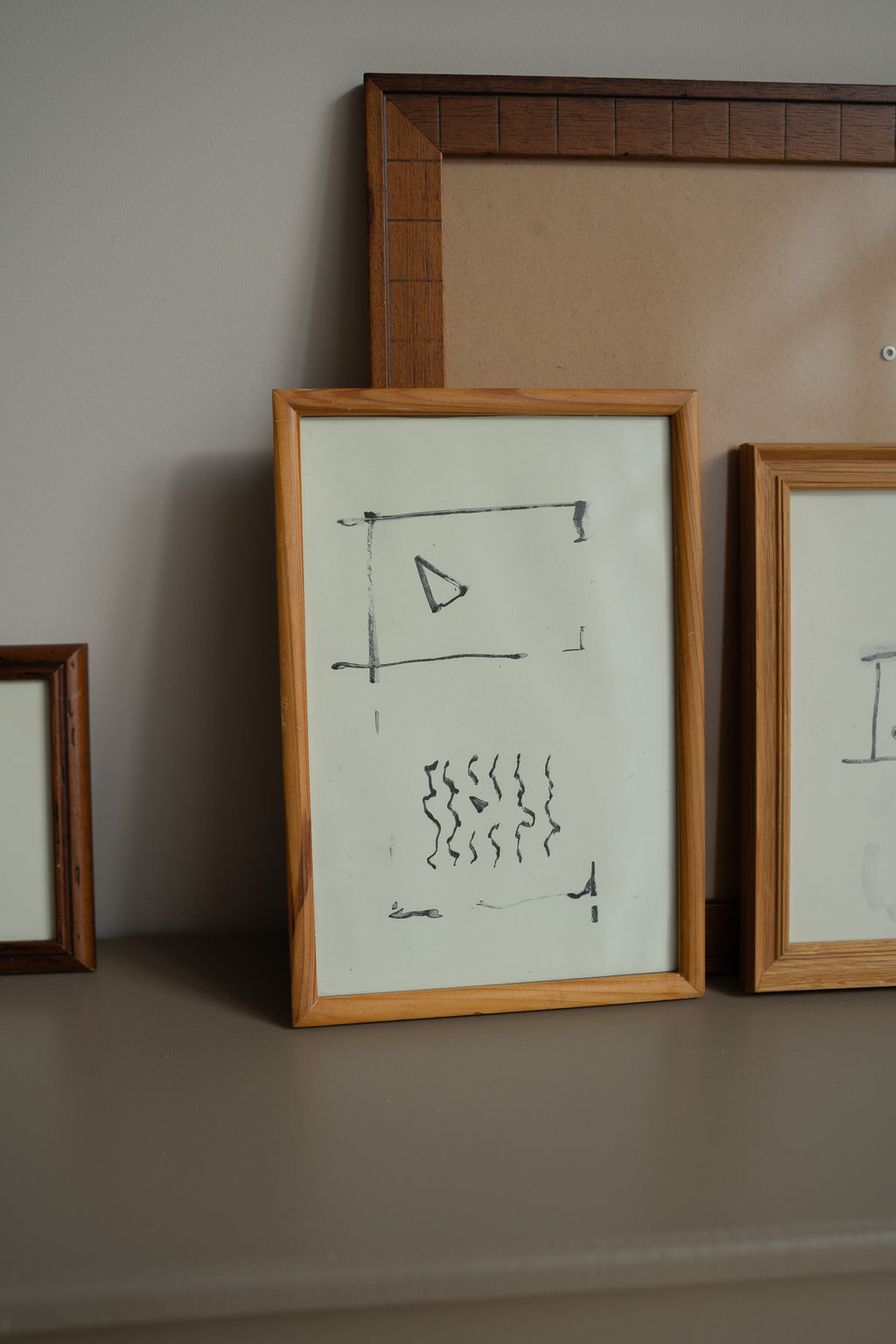 Houten lijst & print