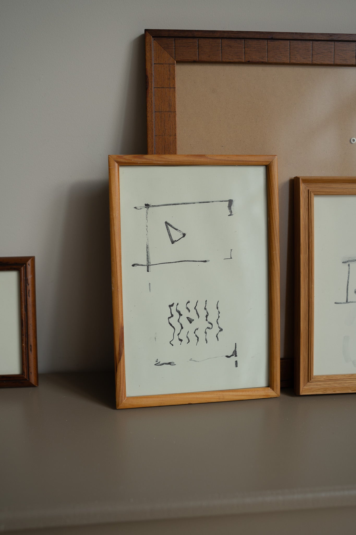 Houten lijst & print