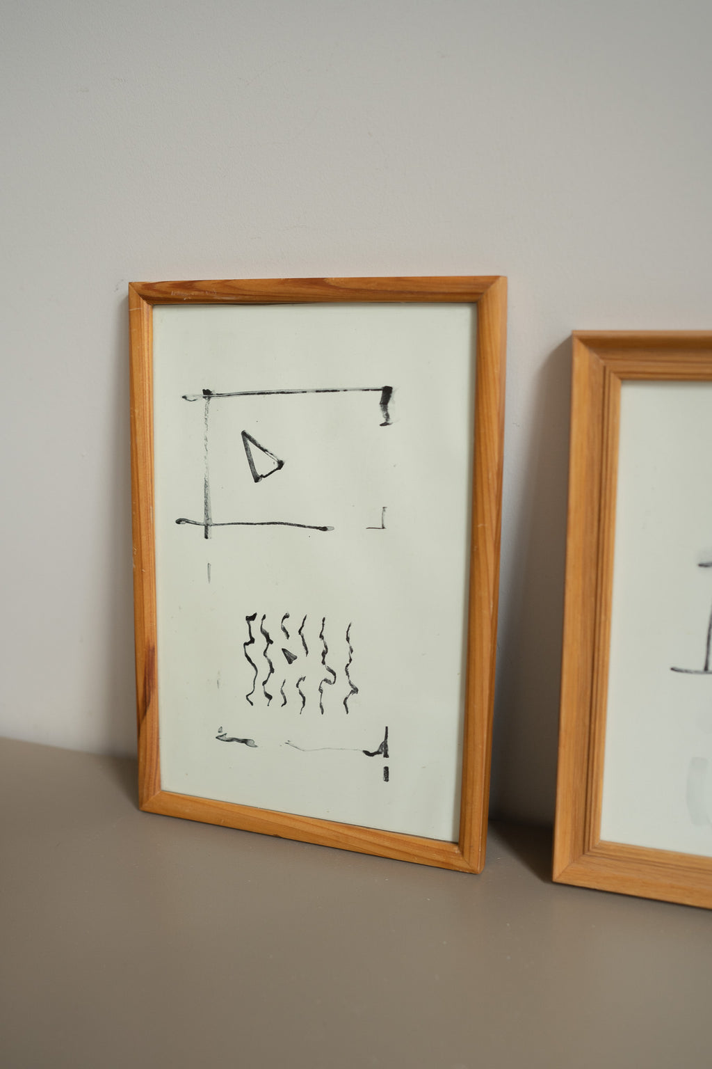 Houten lijst & print