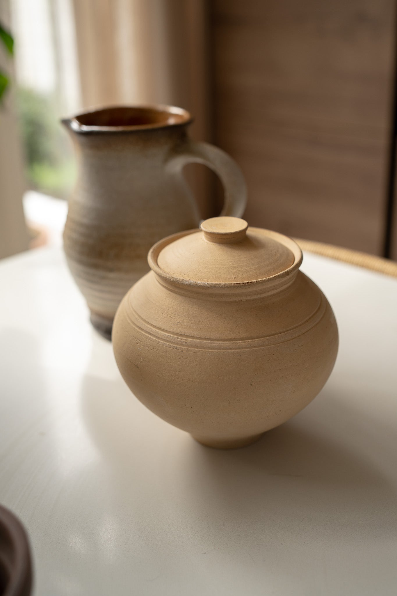 Terracotta pot met deksel