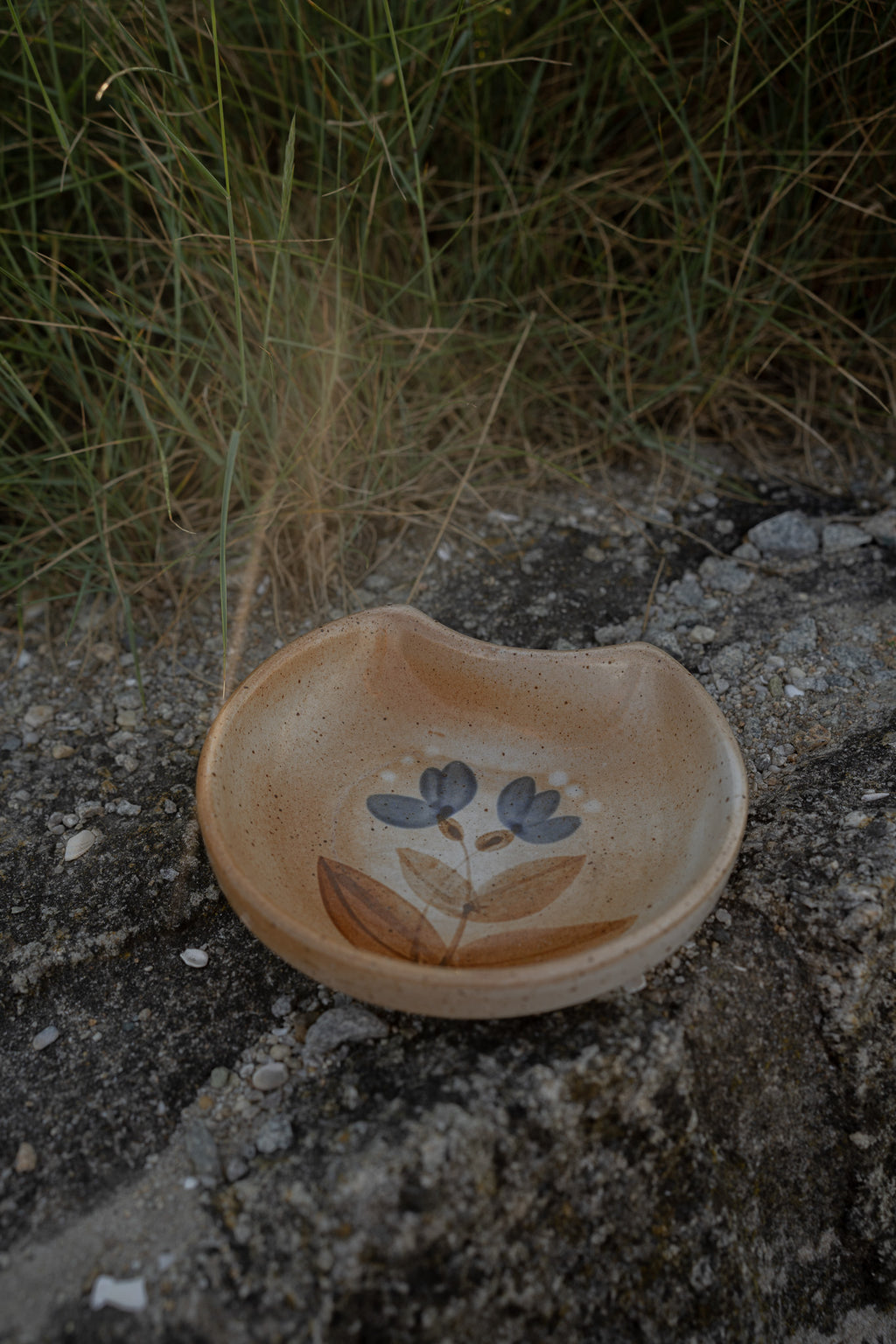 Gres schaaltje flower