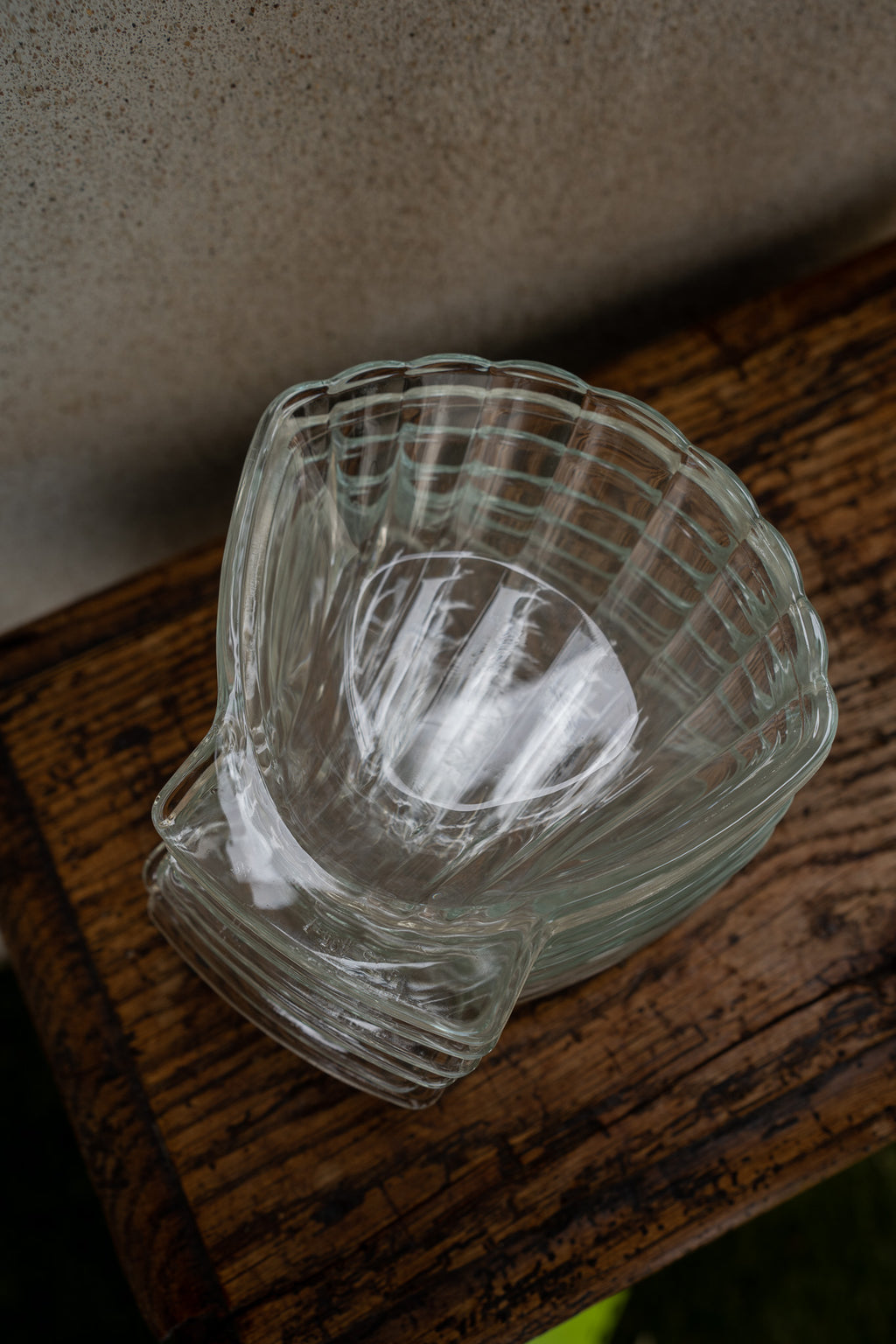 6 PYREX Schelp schaaltjes