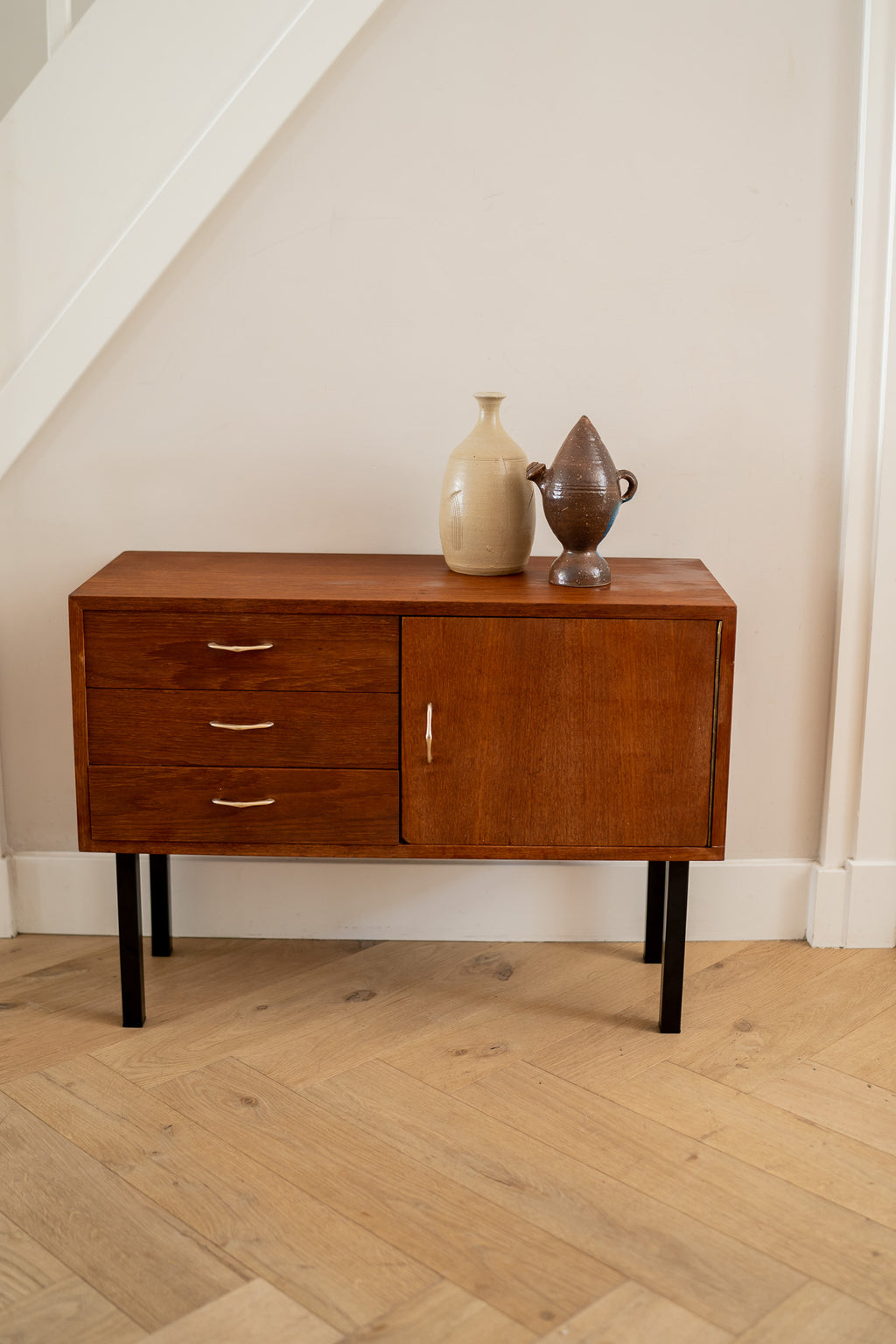 Vintage teakhouten kastje