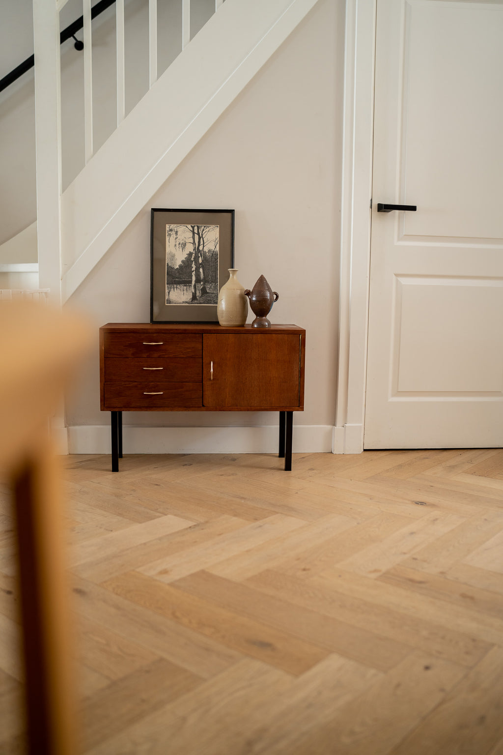 Vintage teakhouten kastje