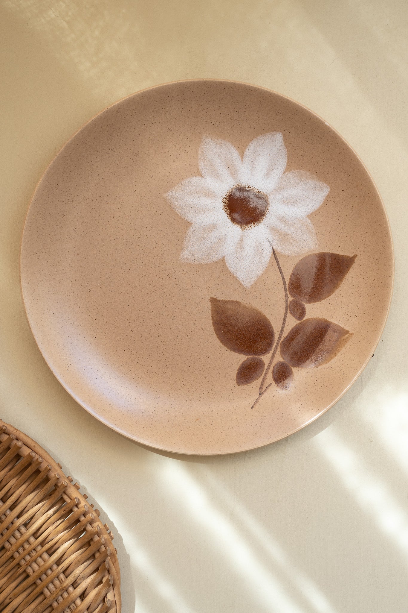 5 ontbijtborden flower