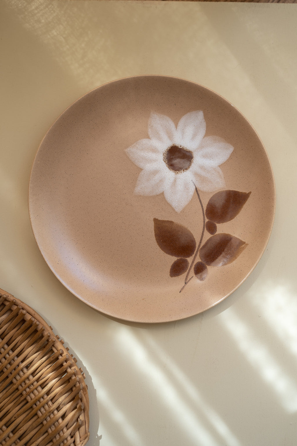 5 ontbijtborden flower