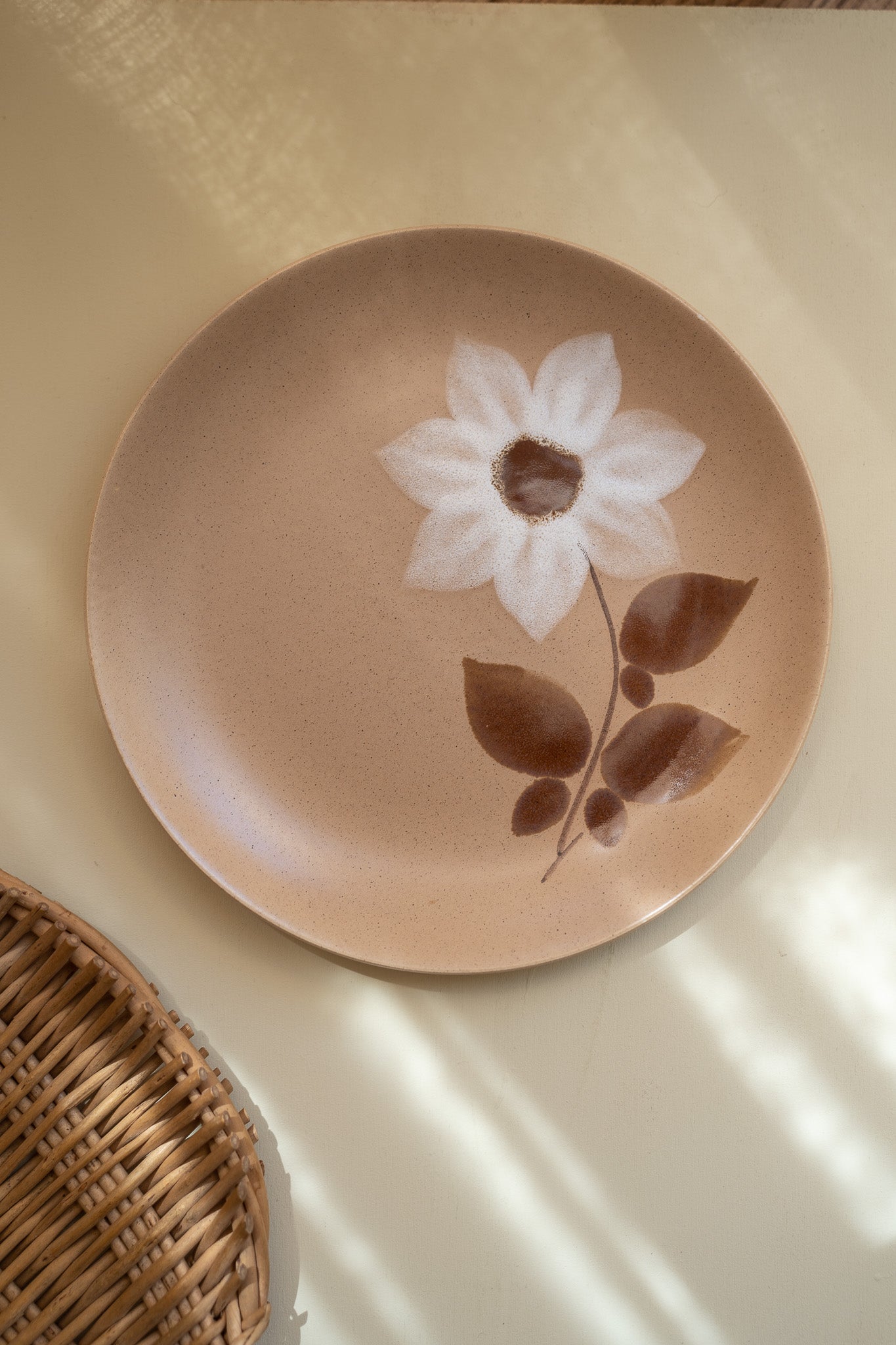 5 ontbijtborden flower