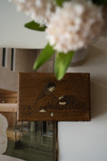 Vintage boxje met tekening