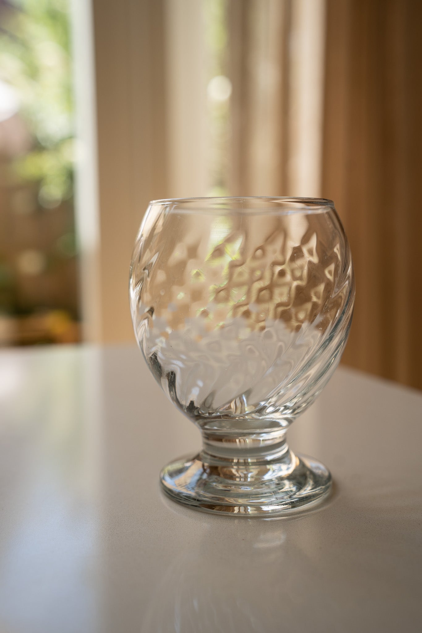 Set van 4 swirl glazen