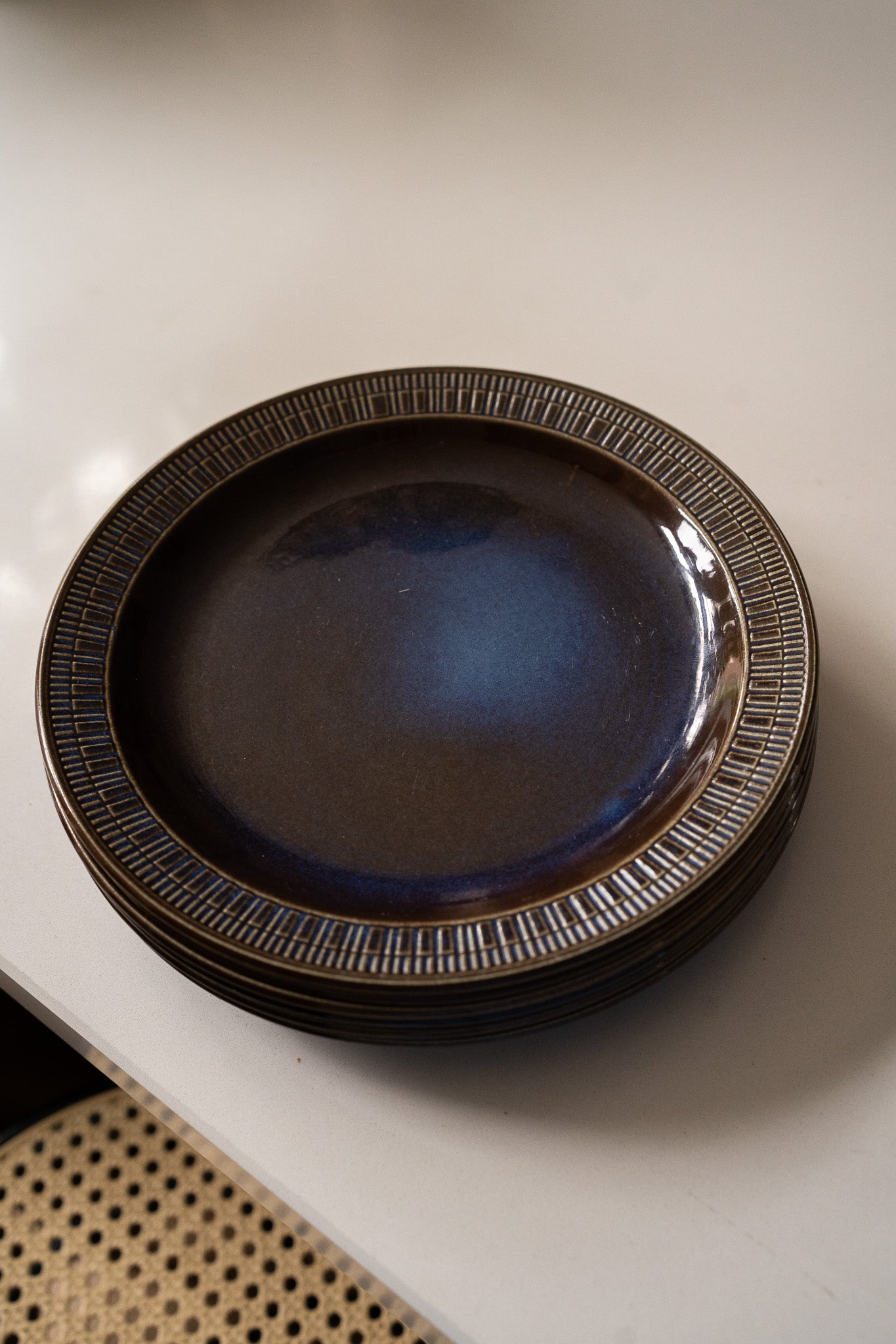 Set van 6 “Kosmos” Mattallrikar – Berit Ternell borden