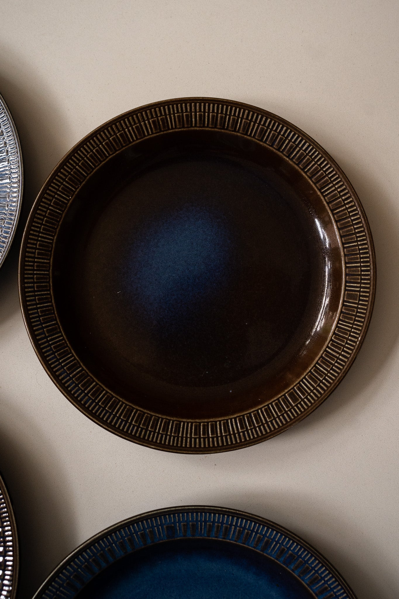 Set van 6 “Kosmos” Mattallrikar – Berit Ternell borden