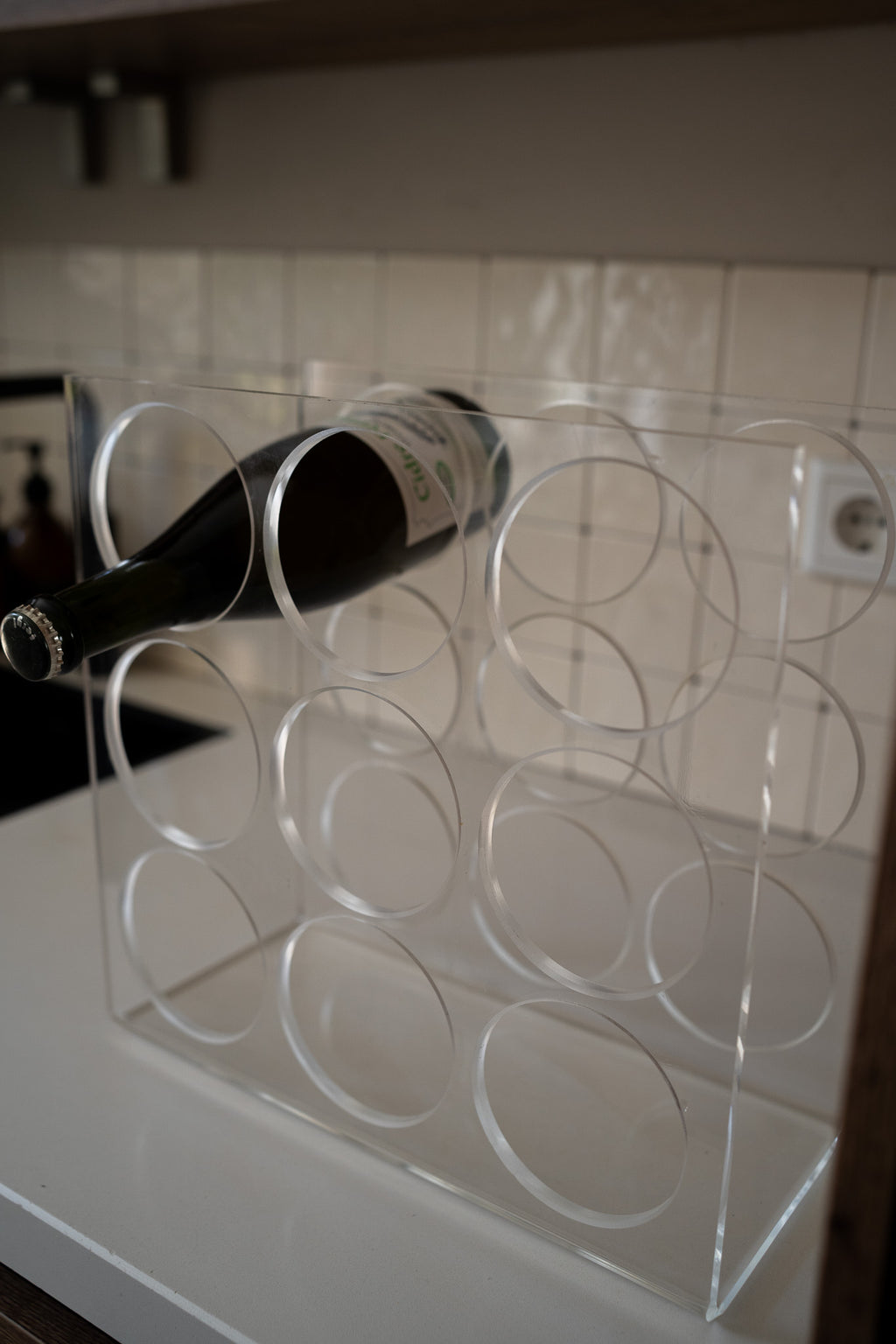 Plexiglazen wijnrek