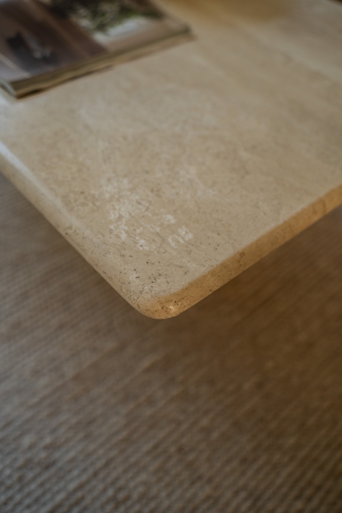Vintage Travertin salontafel