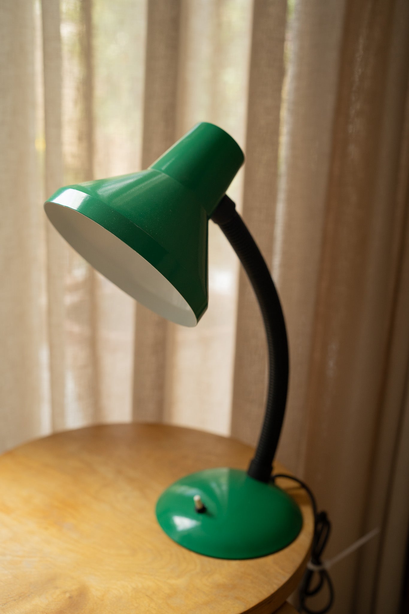 Groene bureaulamp jaren 70