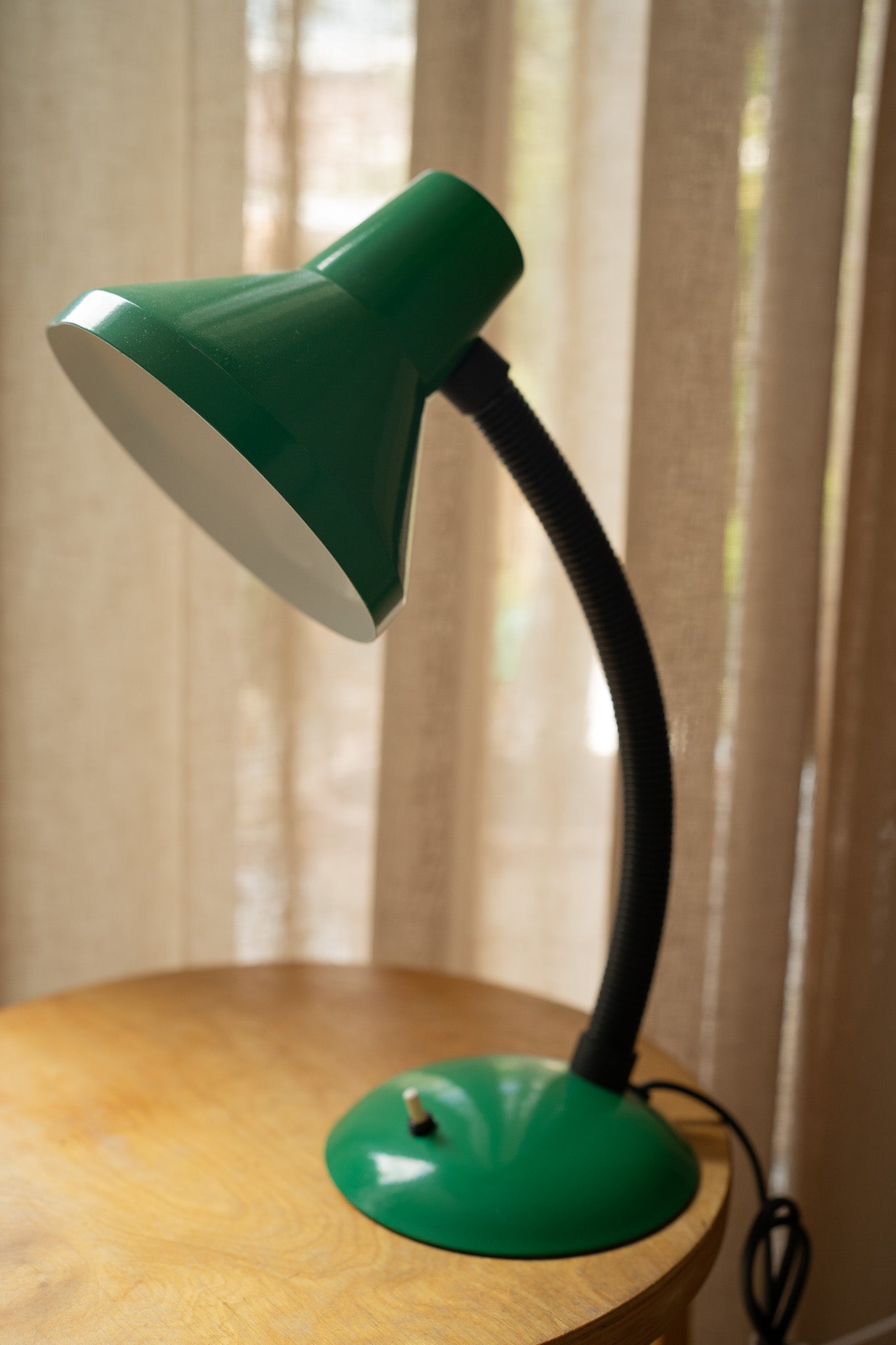 Groene bureaulamp jaren 70