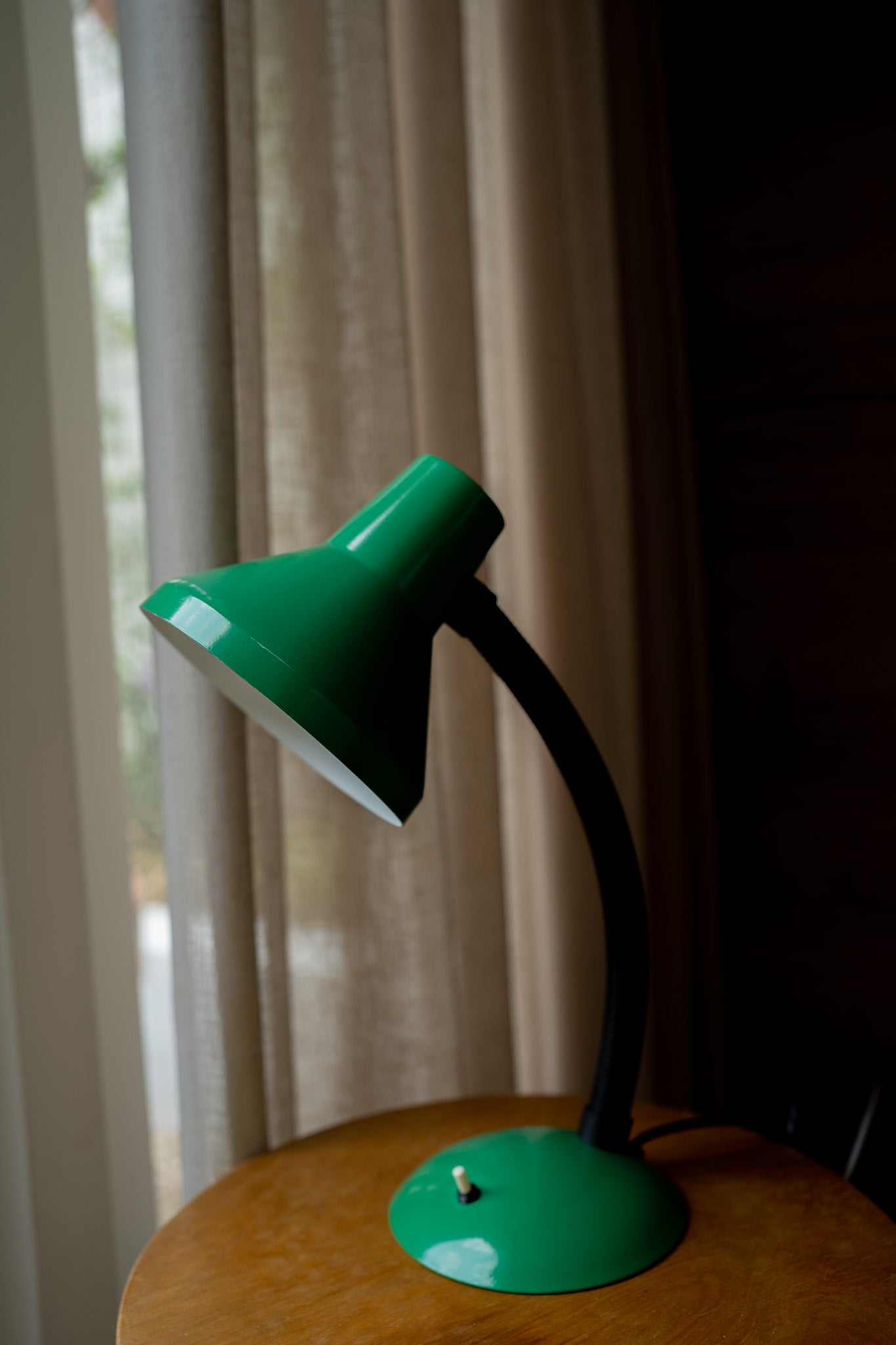 Groene bureaulamp jaren 70
