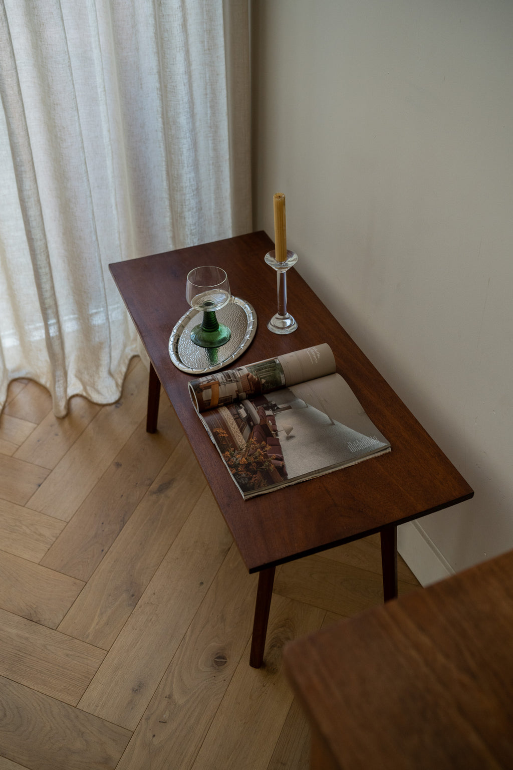 Houten salontafel