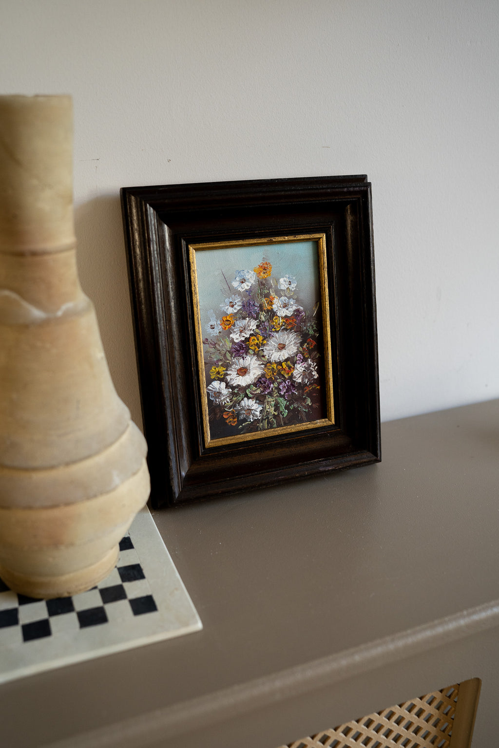 Lijst met schilderij flowers