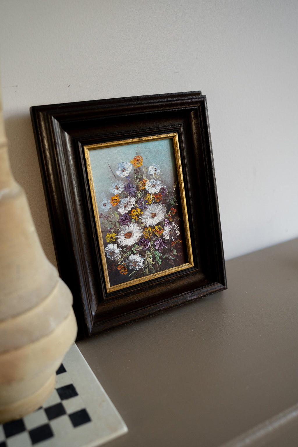 Lijst met schilderij flowers