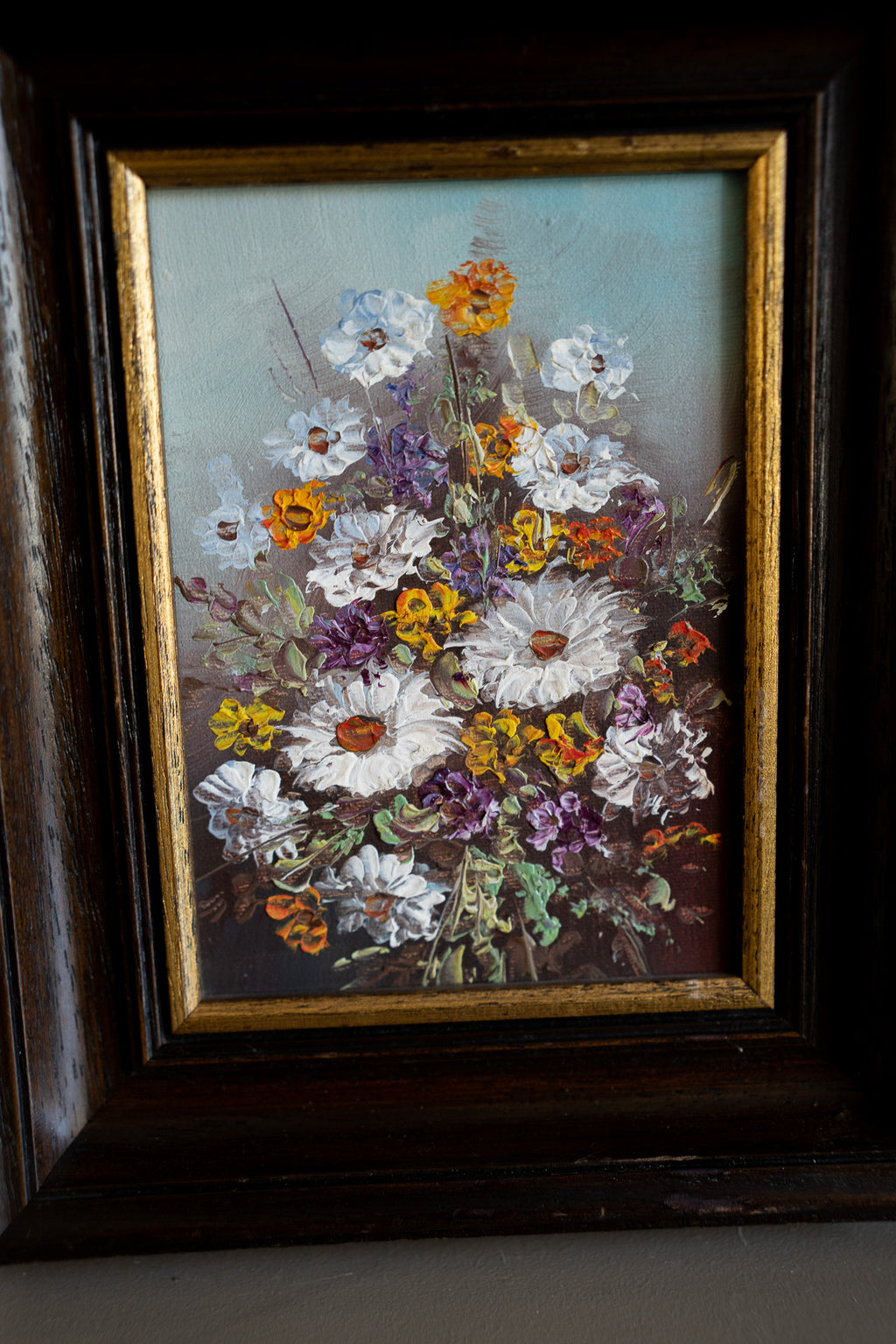 Lijst met schilderij flowers