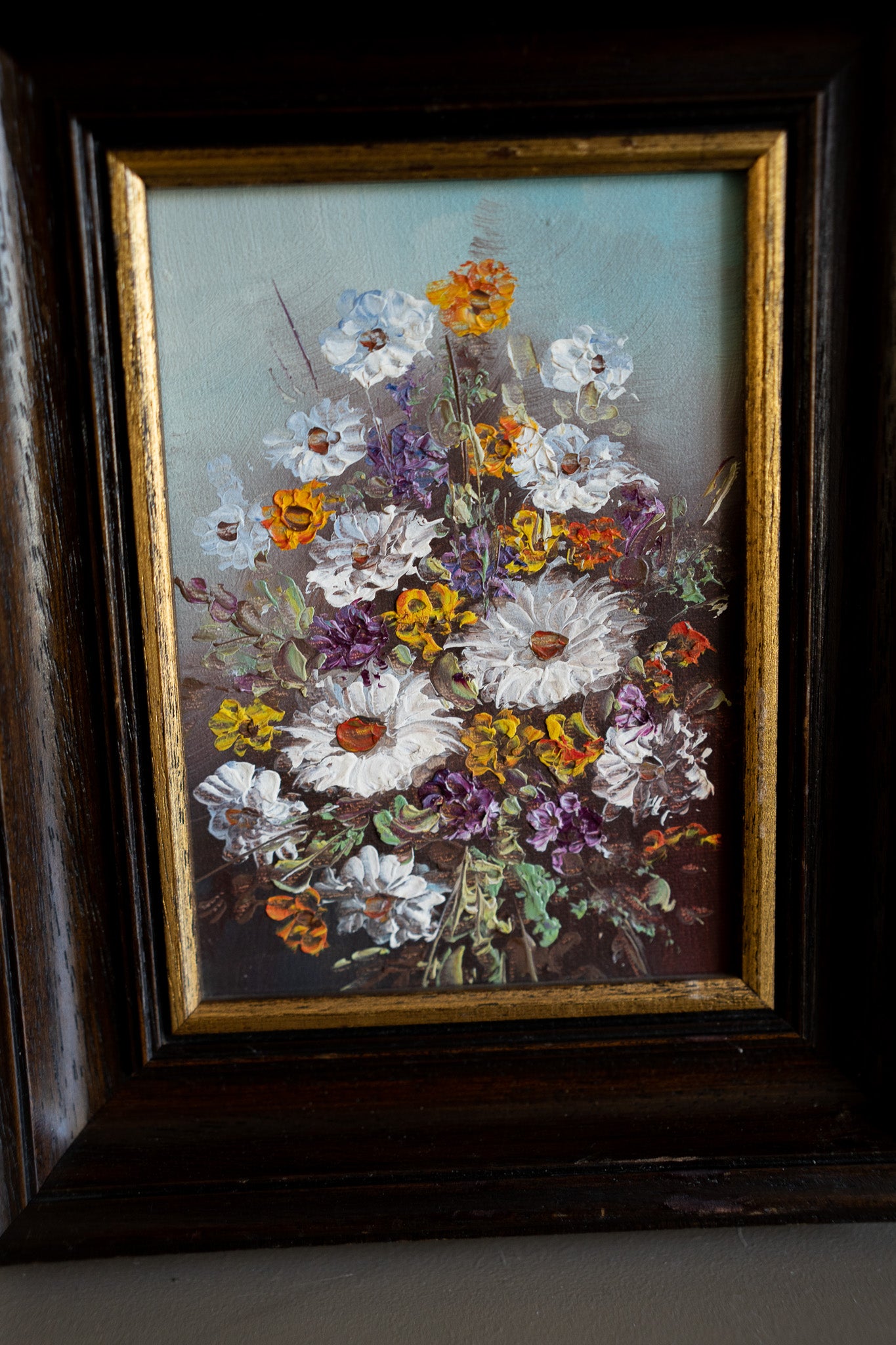 Lijst met schilderij flowers