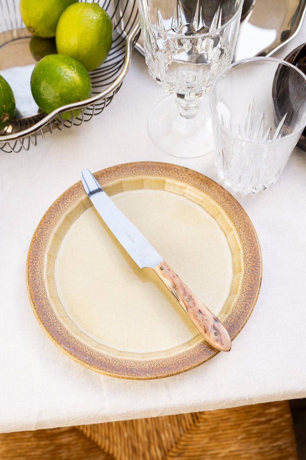Beige ontbijtbordjes Ceramano