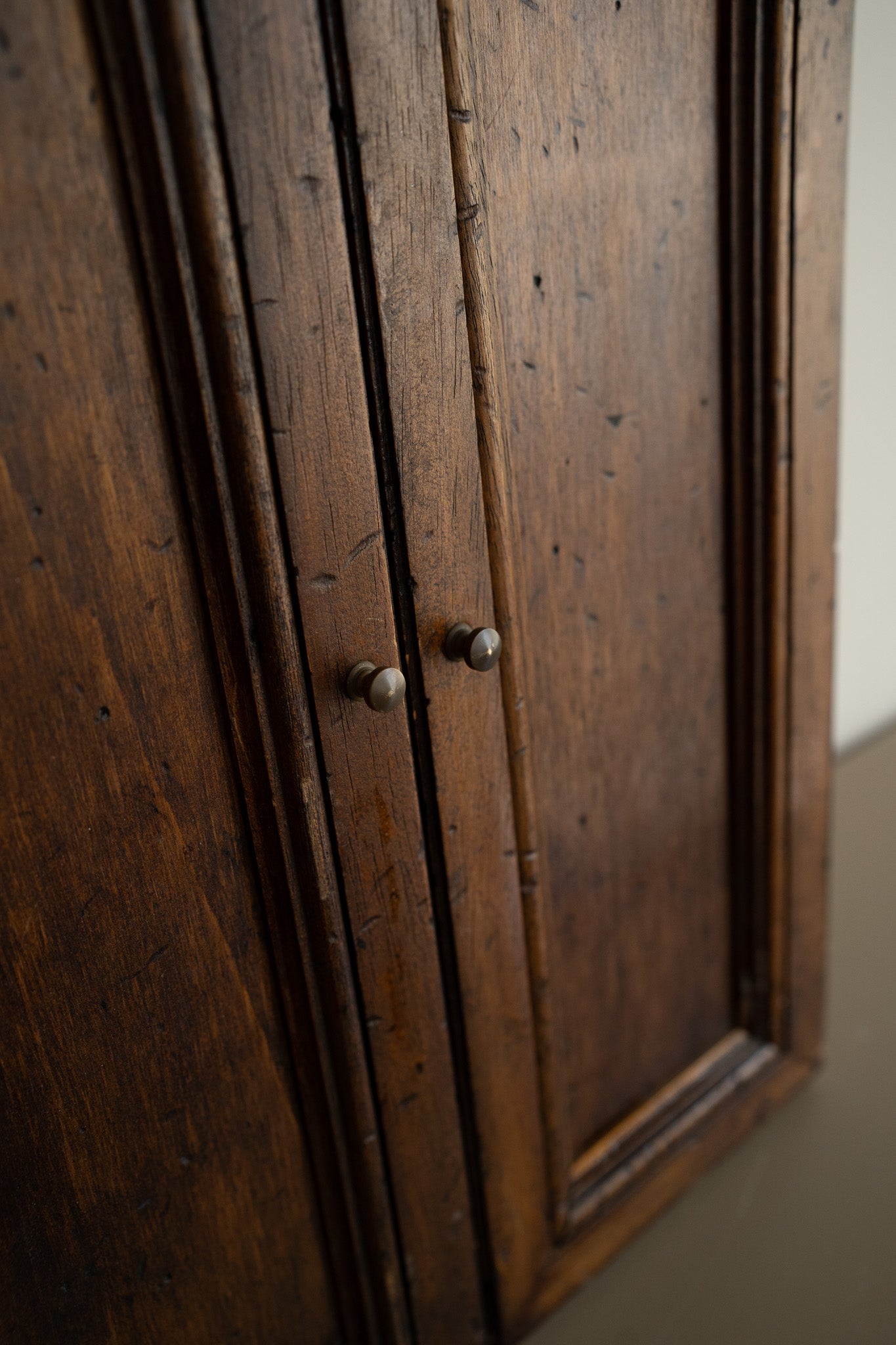 Vintage houten drieluik spiegel