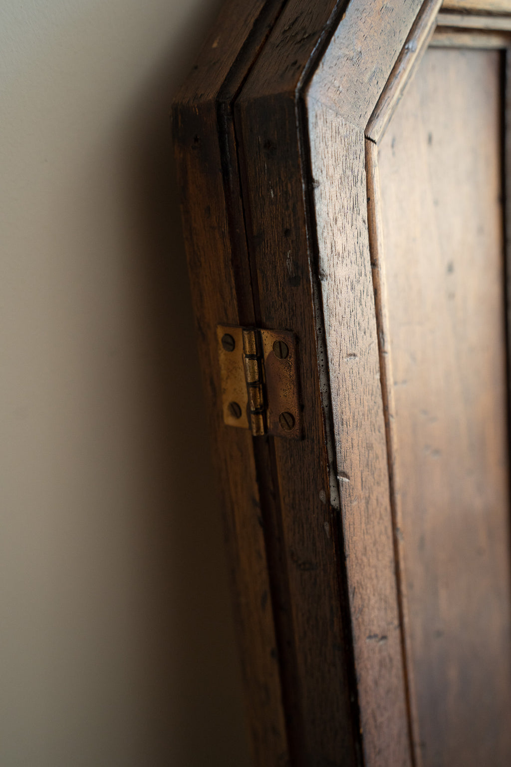 Vintage houten drieluik spiegel