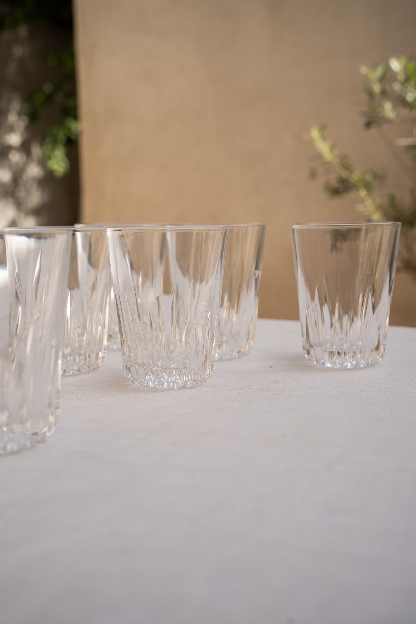 Set van 6 waterglazen