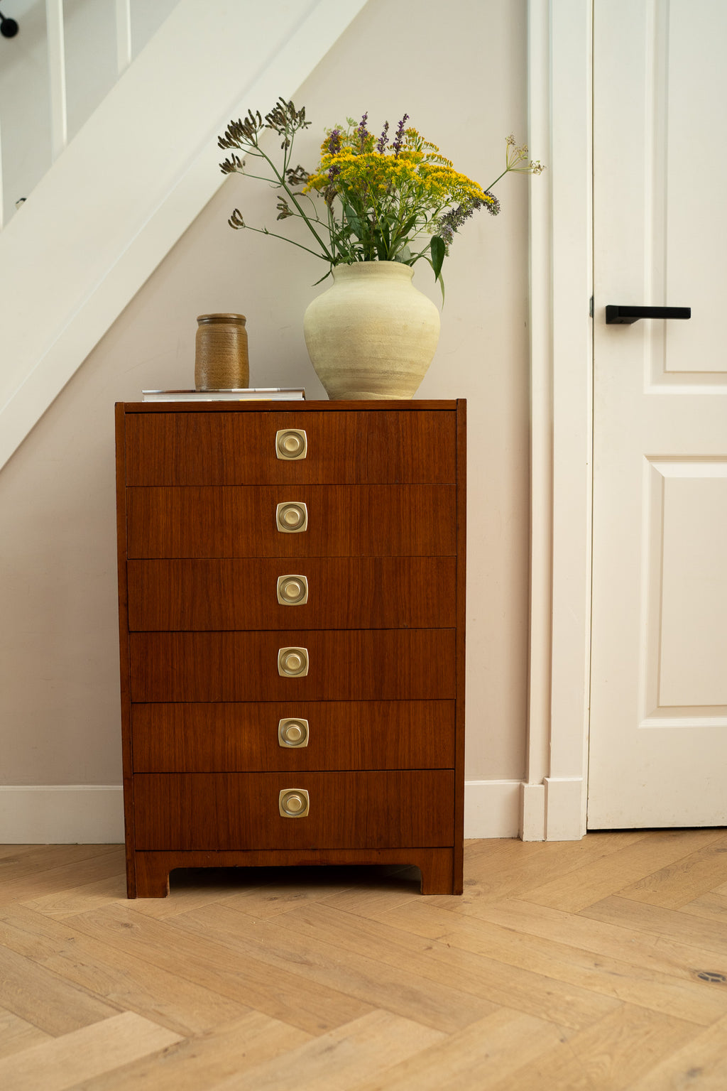 Vintage teakhouten ladekast
