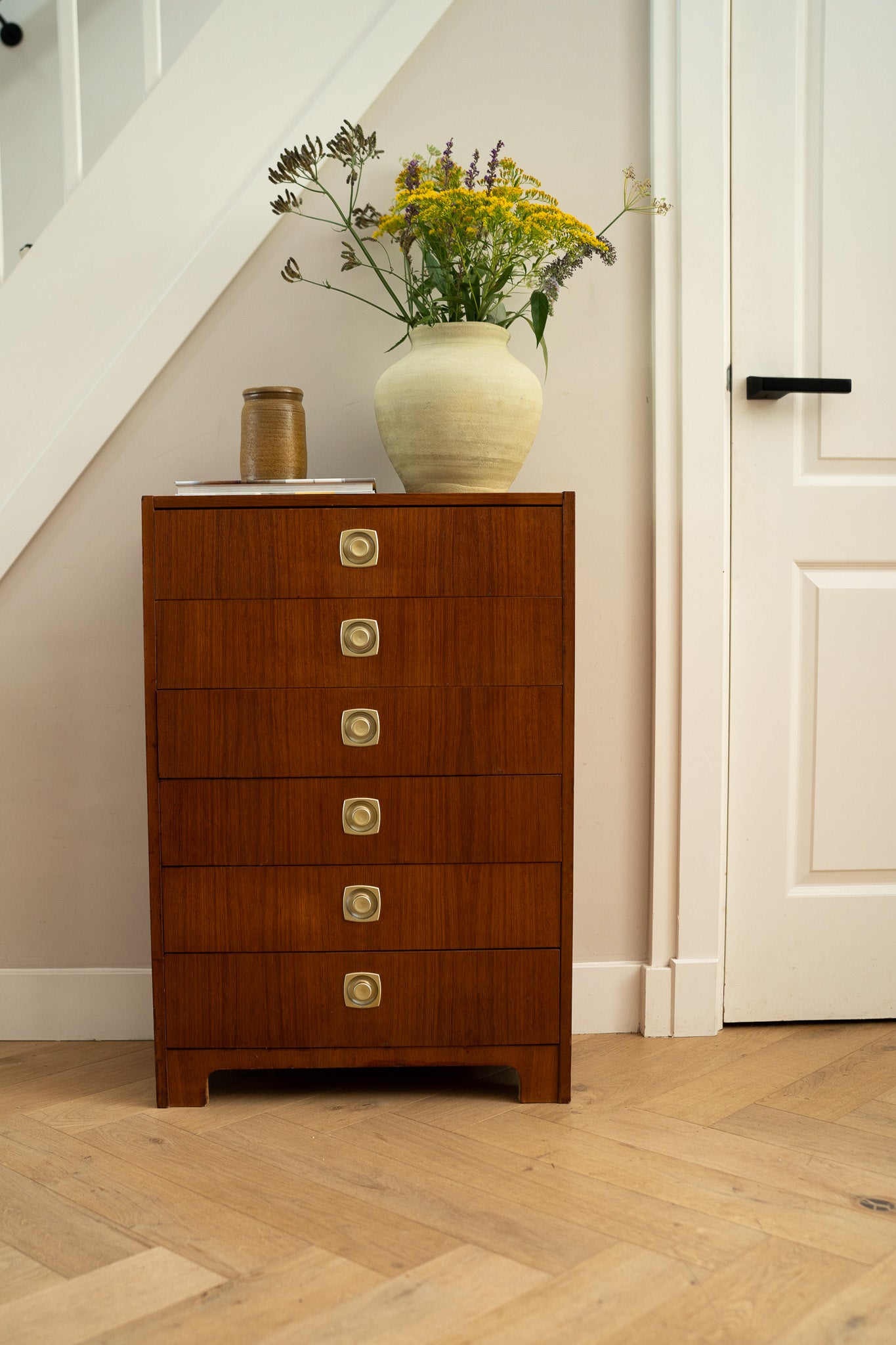 Vintage teakhouten ladekast