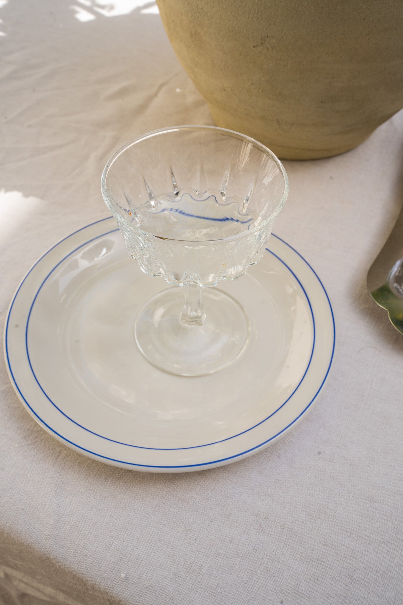 Set van 6 kristallen coupes