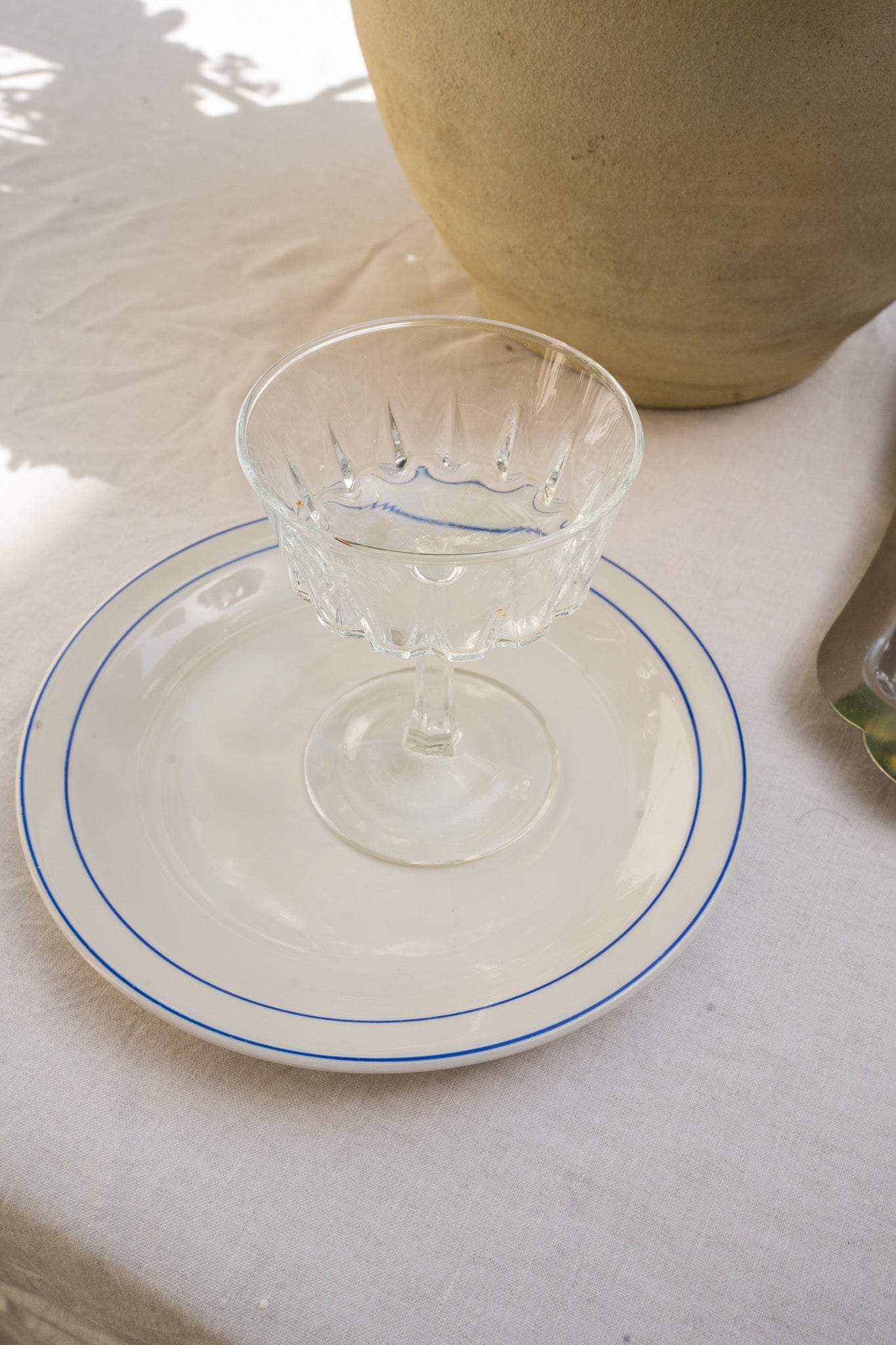 Set van 6 kristallen coupes