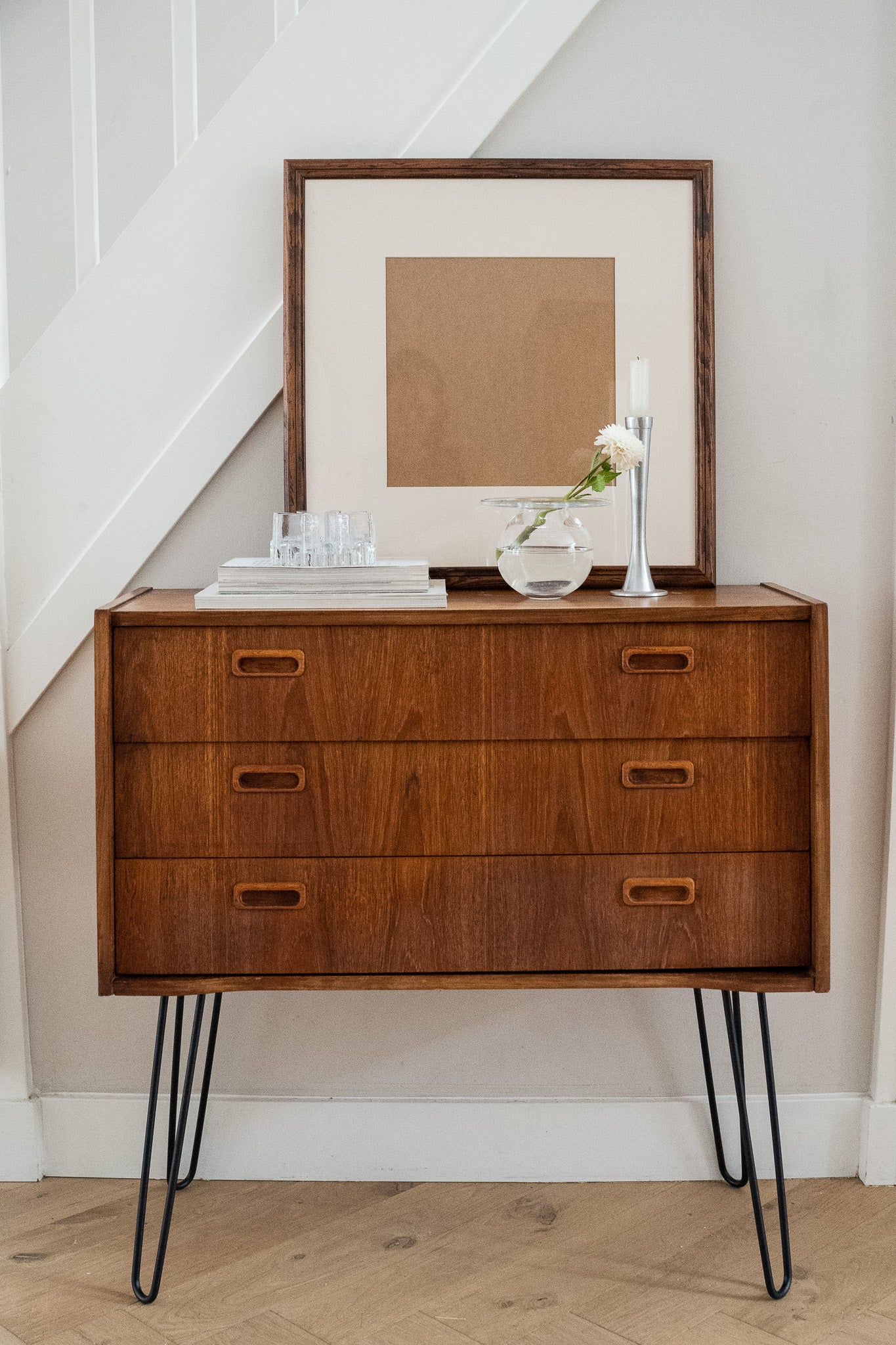 Vintage houten ladekast