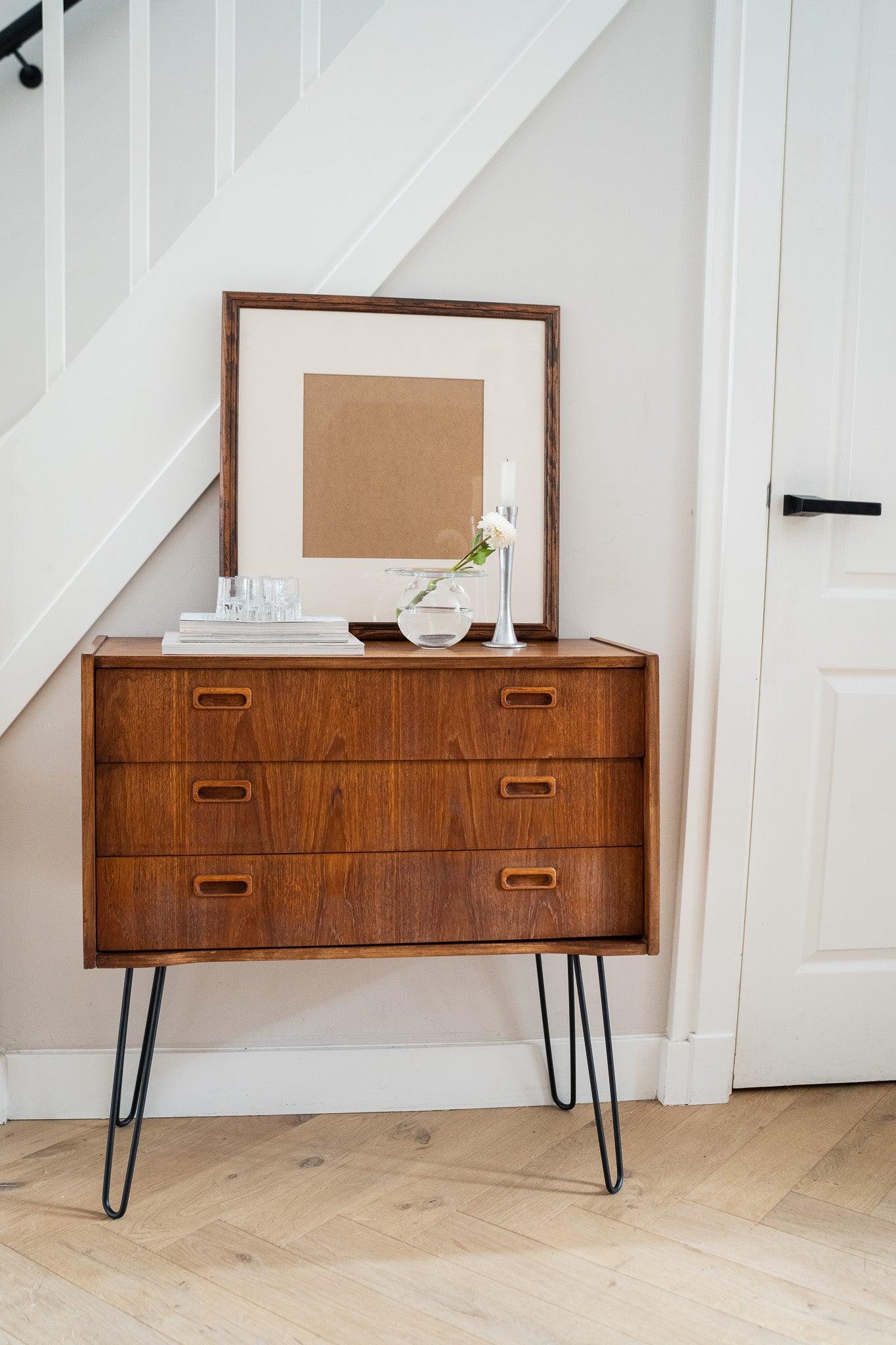 Vintage houten ladekast