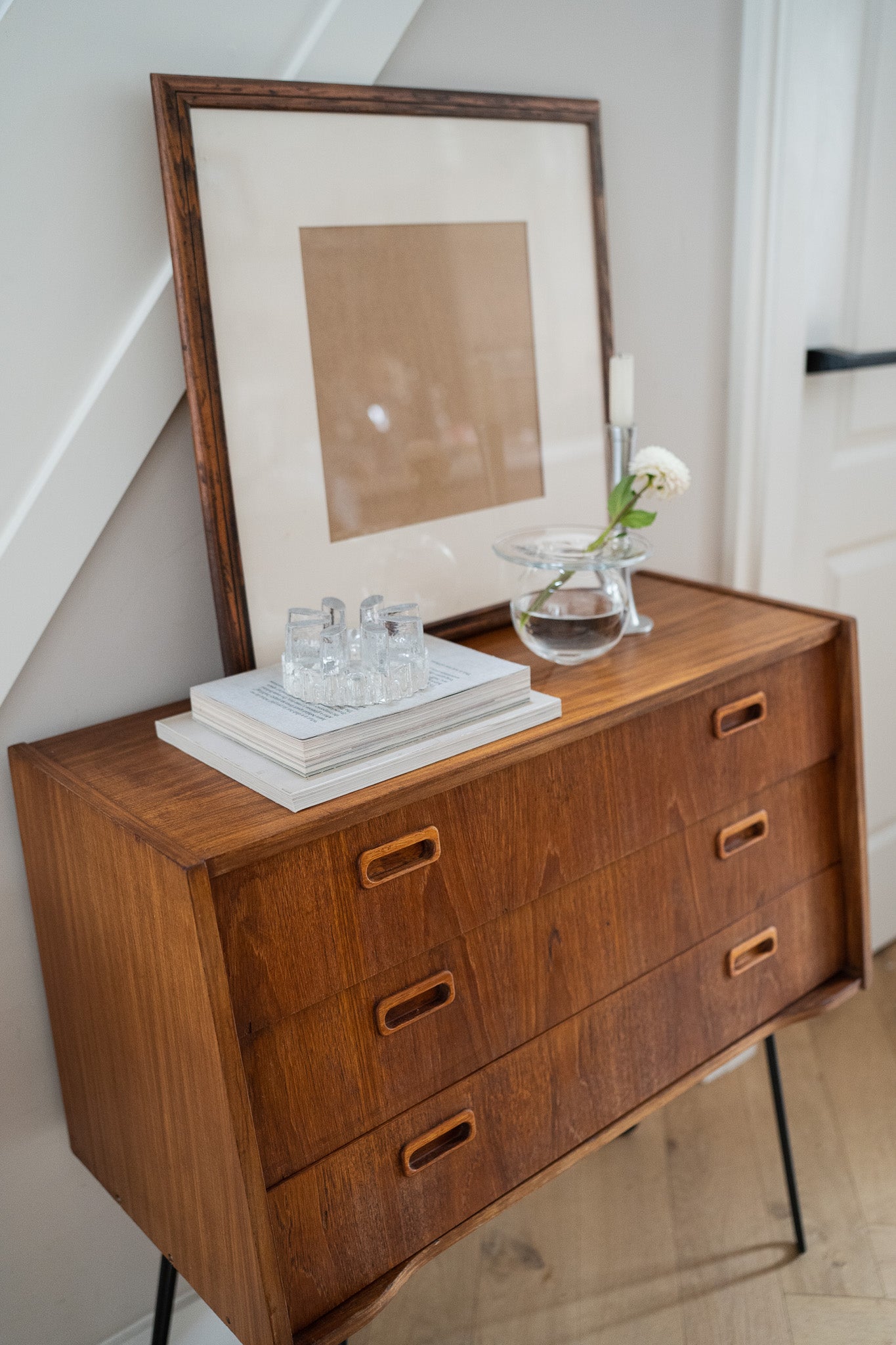 Vintage houten ladekast