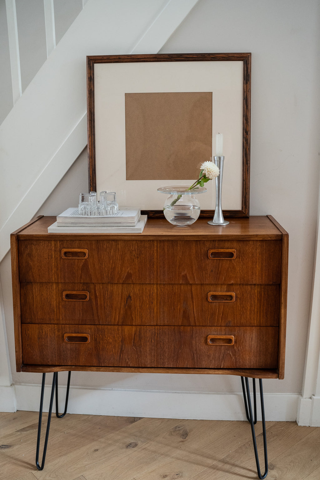 Vintage houten ladekast