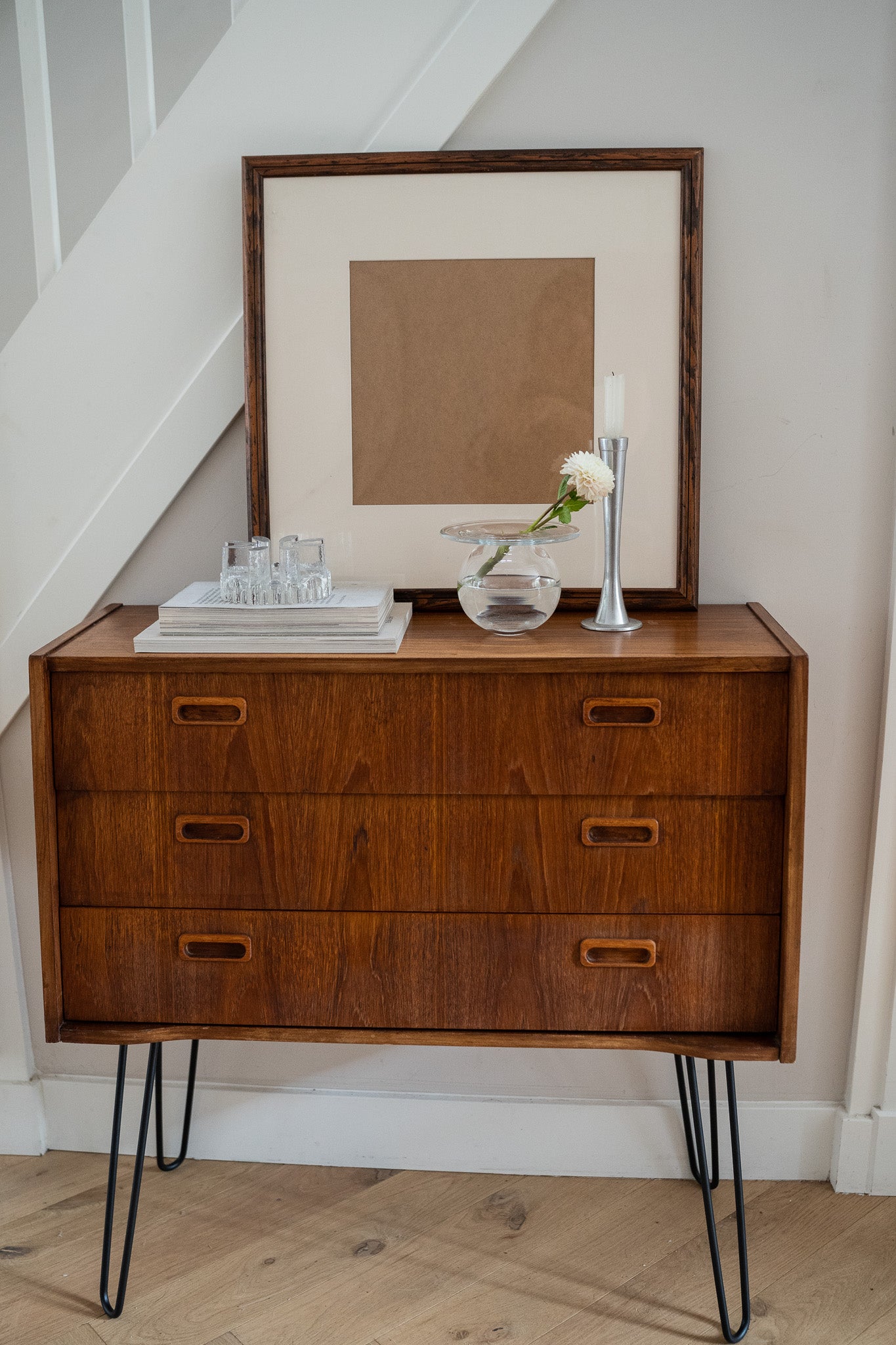 Vintage houten ladekast