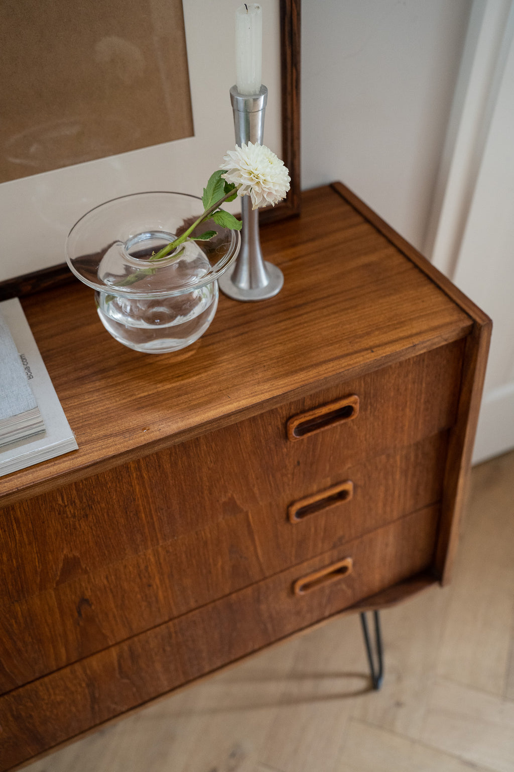 Vintage houten ladekast
