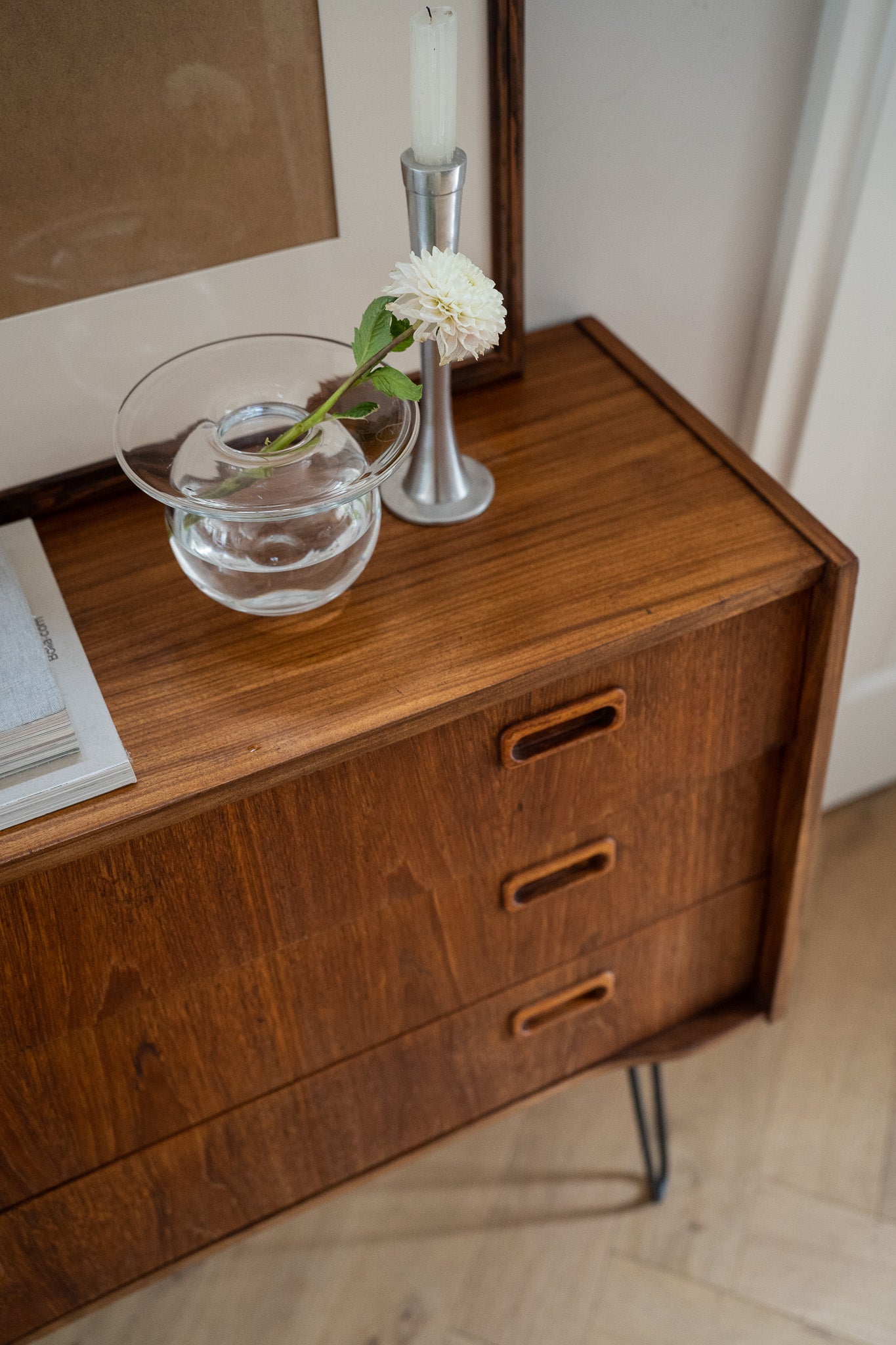 Vintage houten ladekast