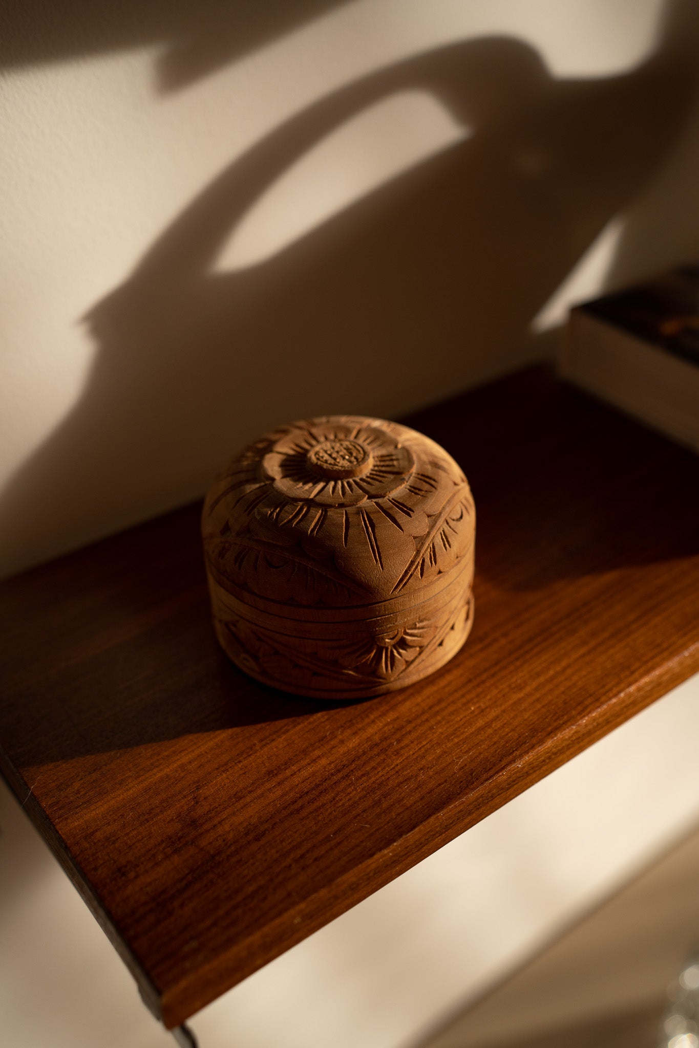 Houten boxje flowers