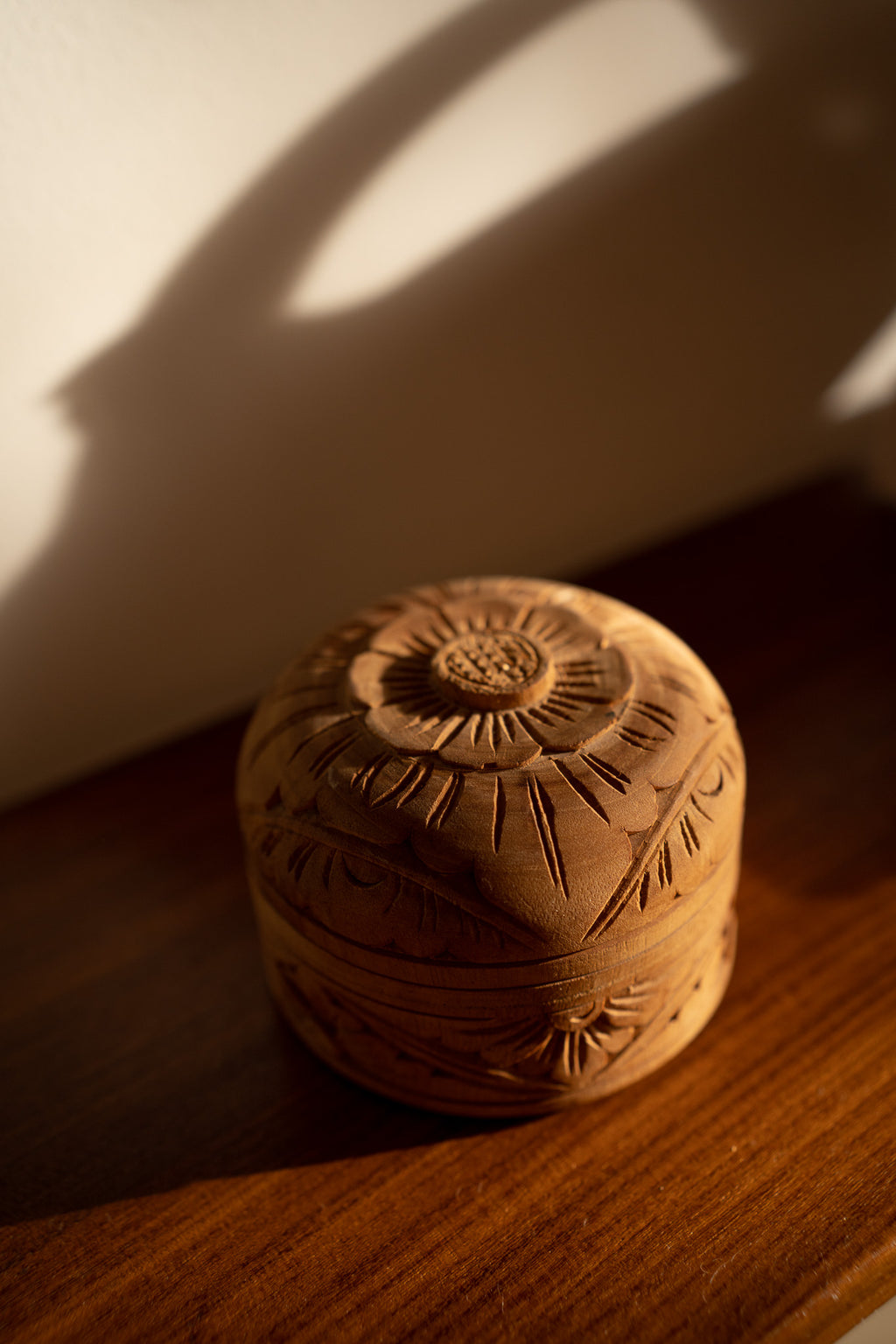 Houten boxje flowers