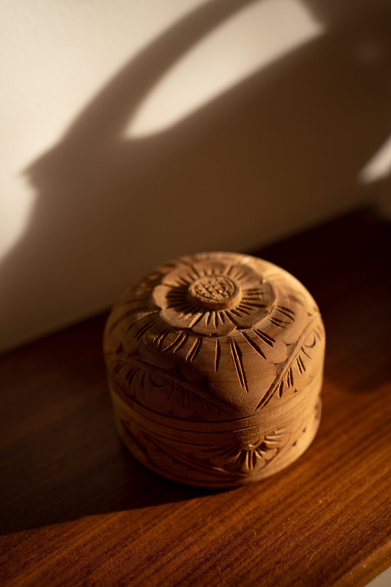 Houten boxje flowers