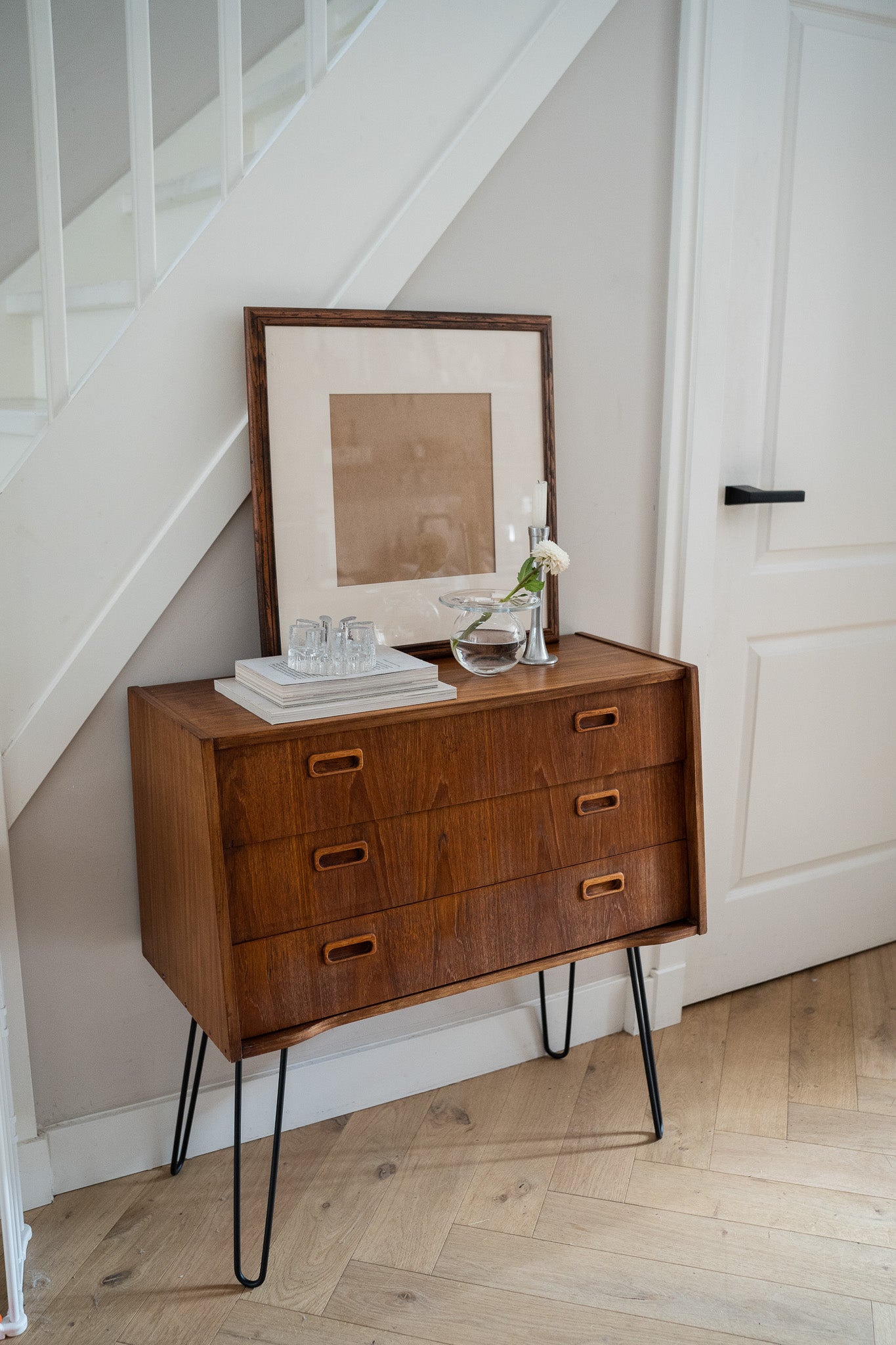 Vintage houten ladekast