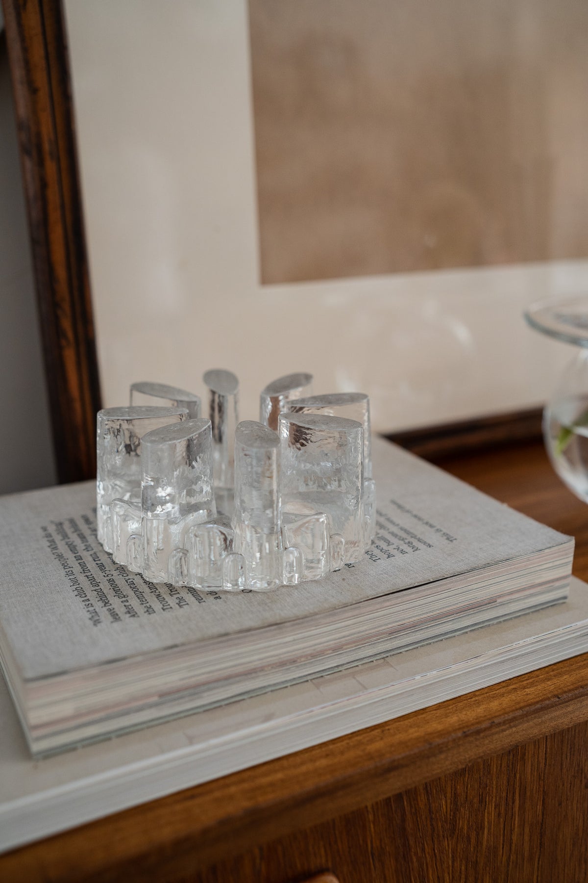 Vintage Glasdesign Georgeshutter theelichthouder