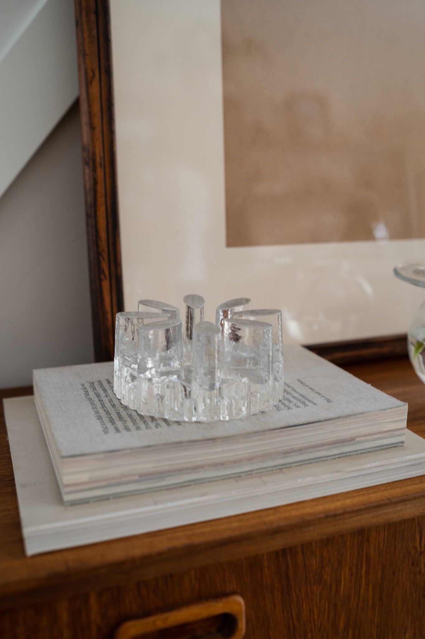 Vintage Glasdesign Georgeshutter theelichthouder