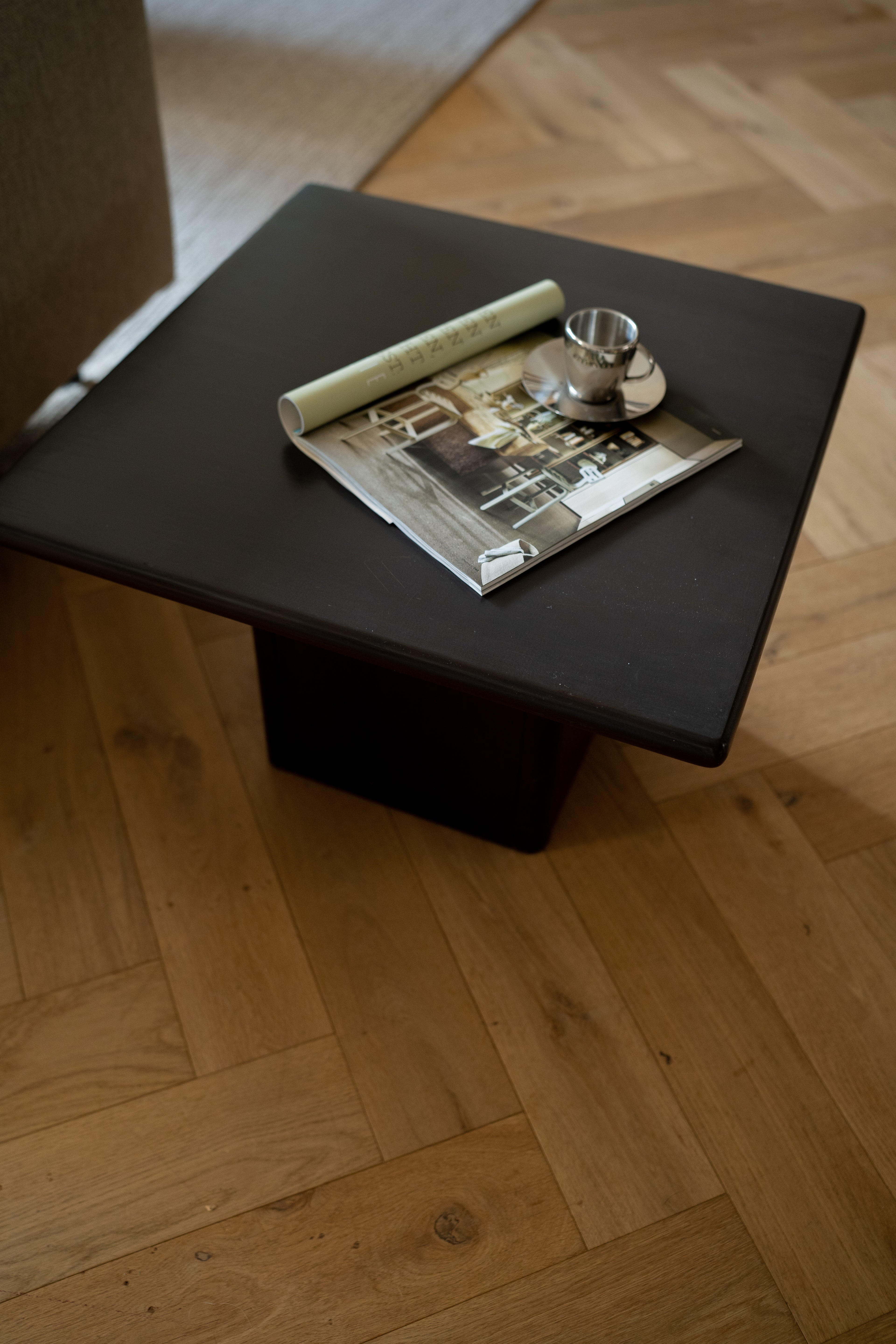 Massief houten salontafel