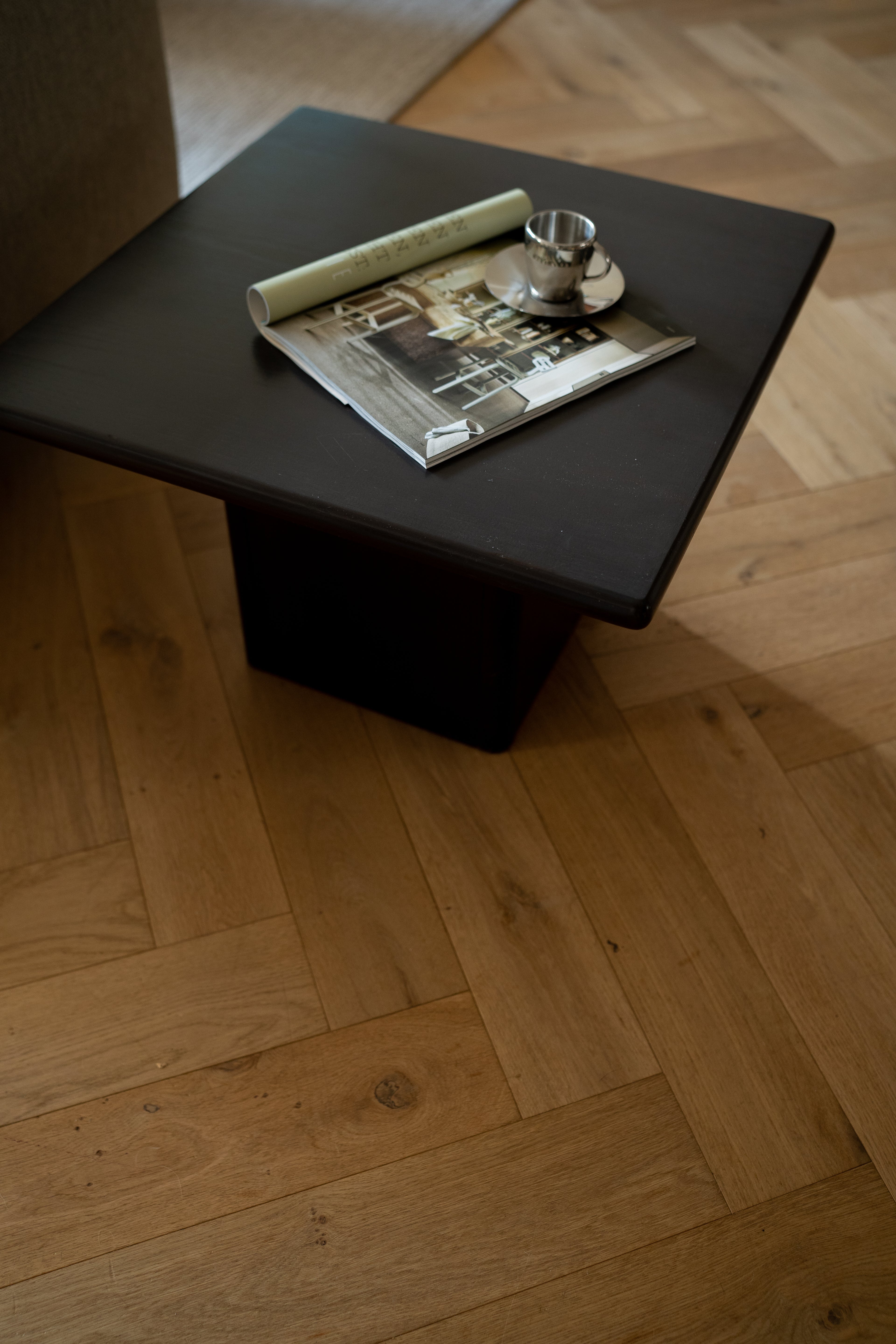 Massief houten salontafel