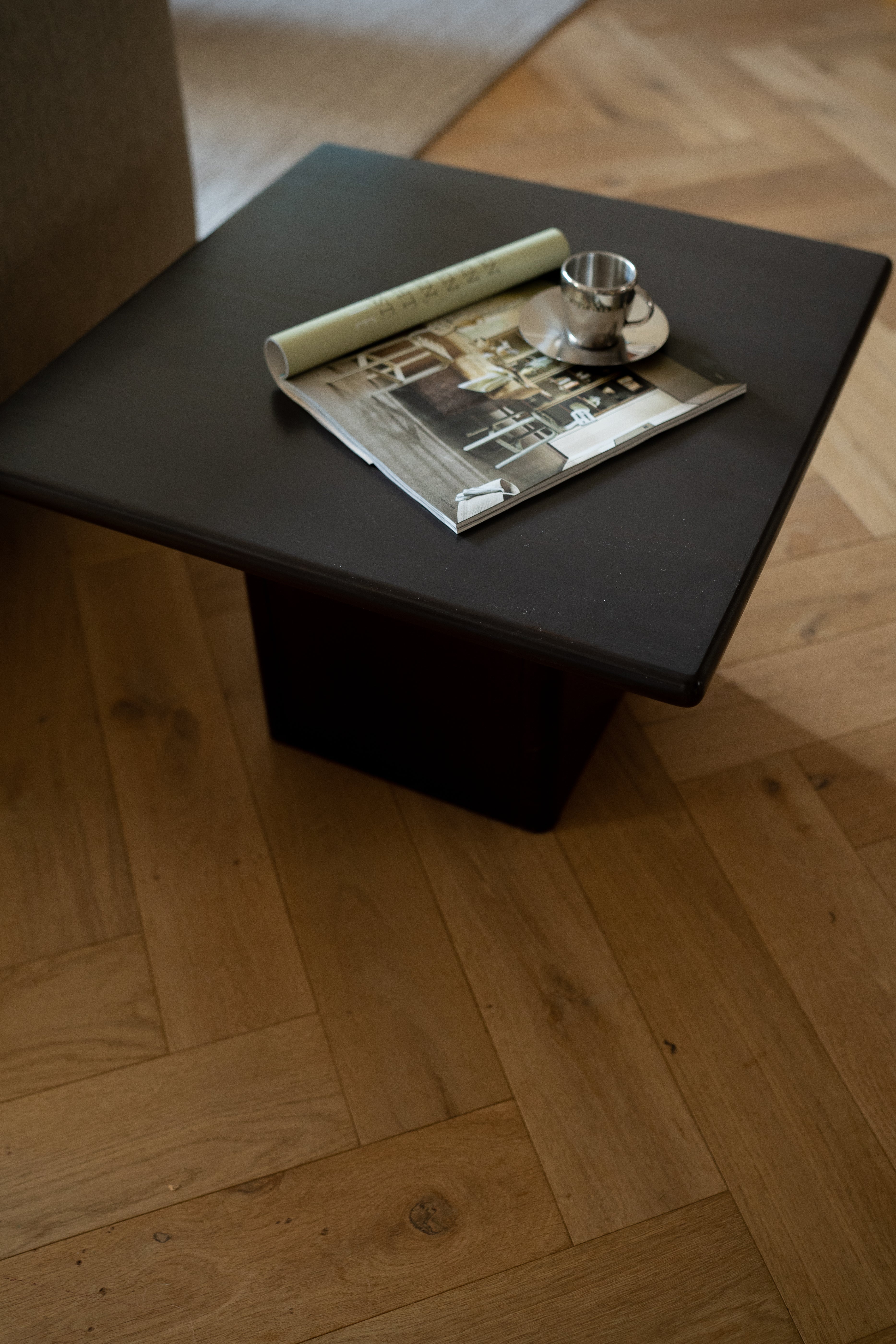 Massief houten salontafel