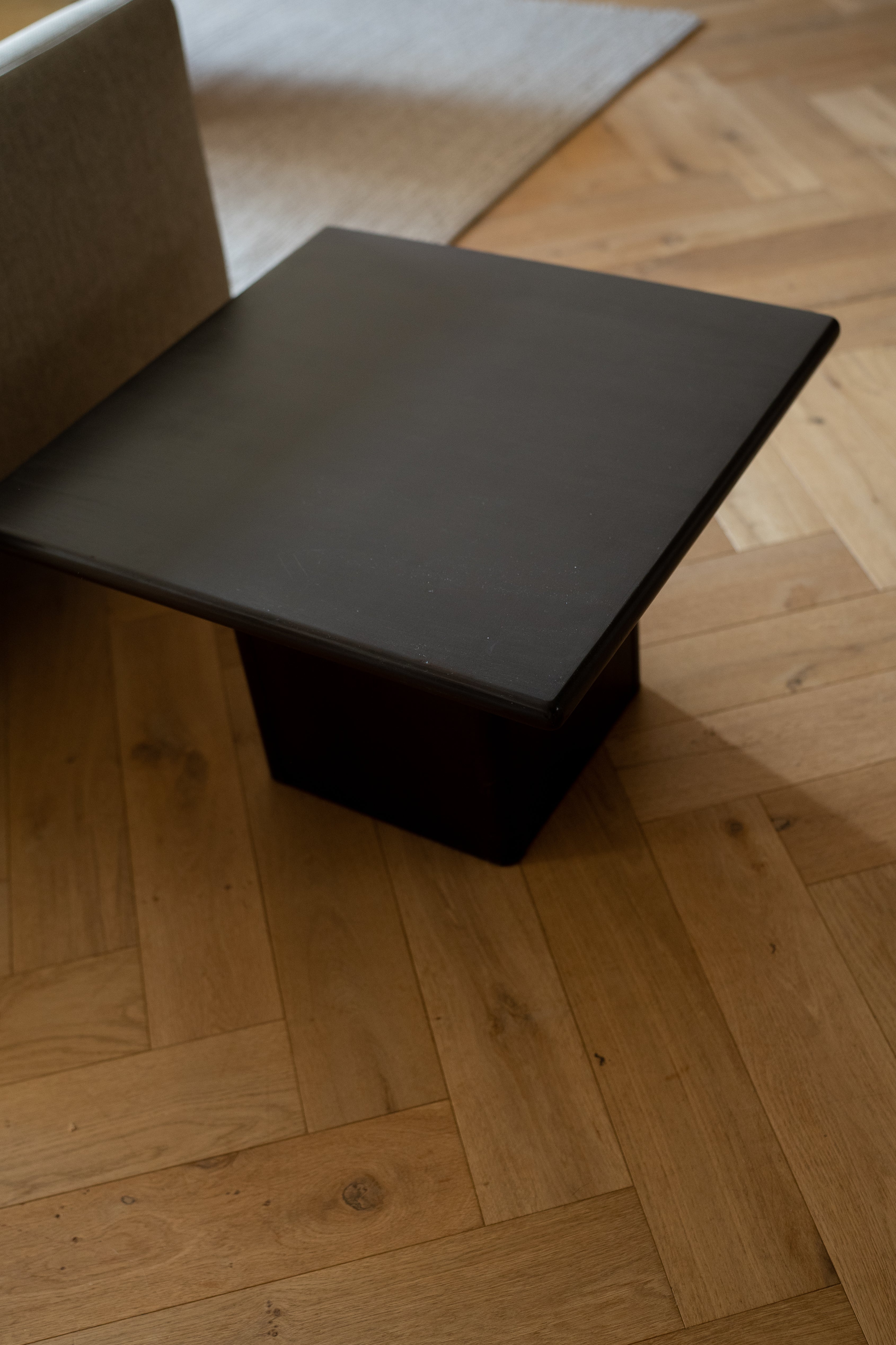 Massief houten salontafel